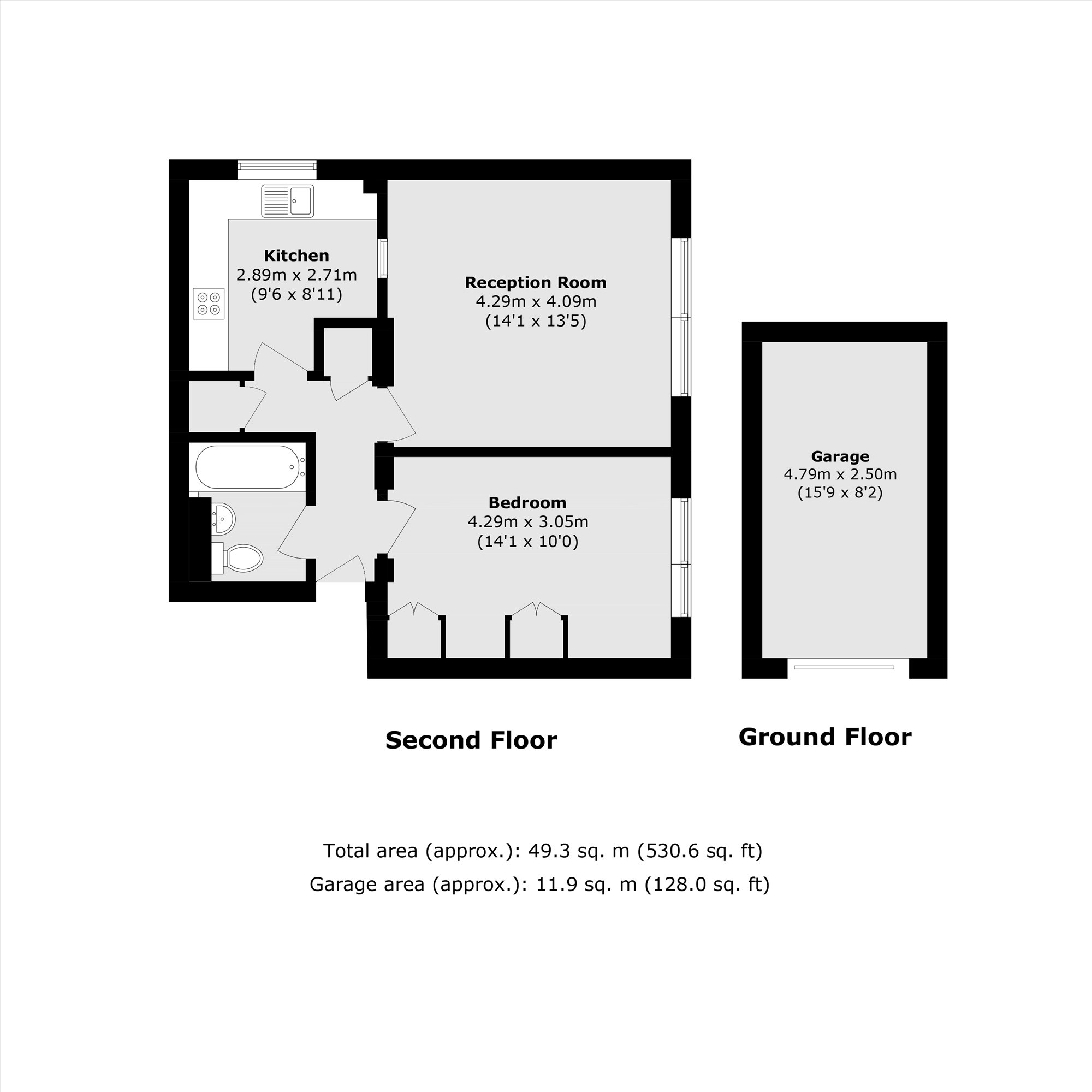 Flat 10, 22, Montague Road, London floorplan