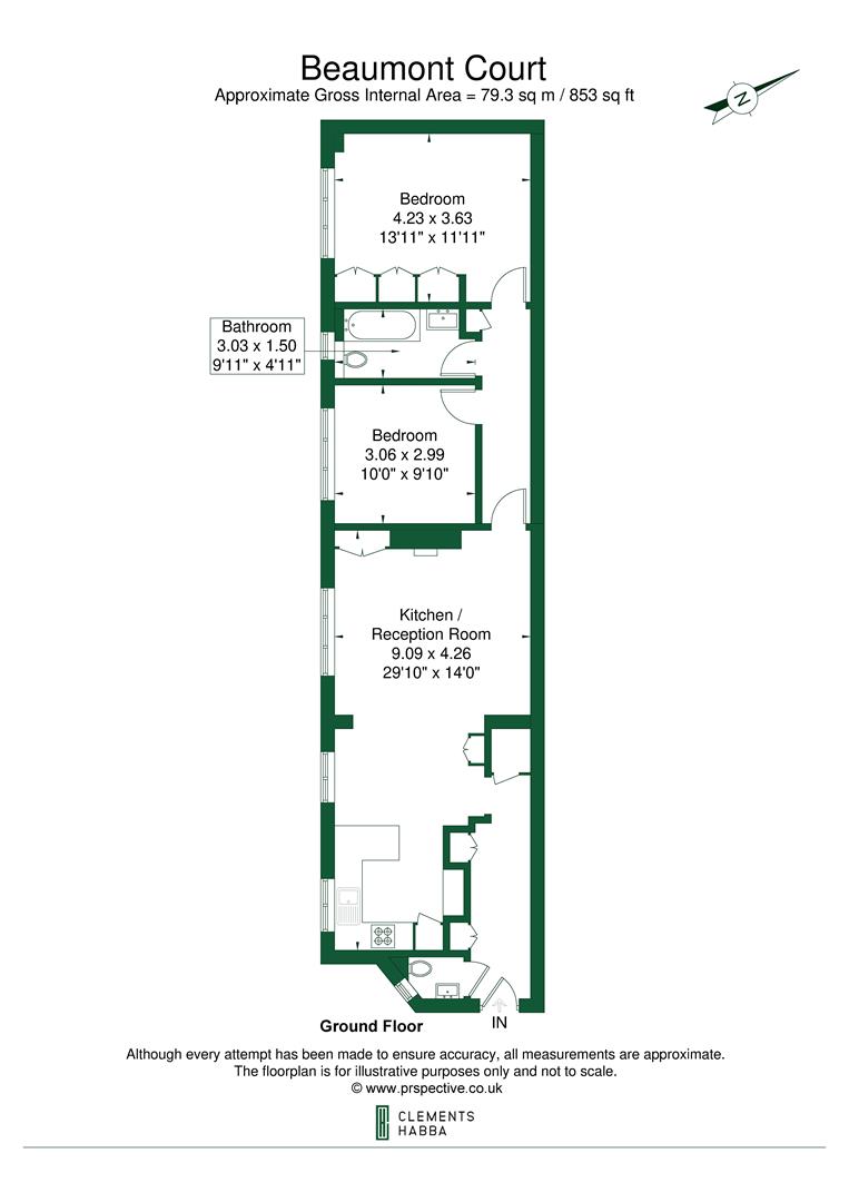 Beaumont Court, 7, Sutton Lane North, London floorplan