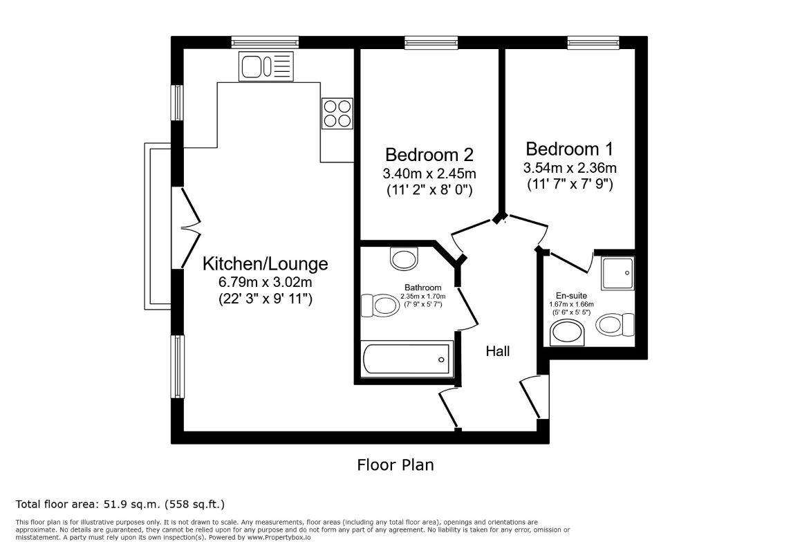 Flat 6 Canute House, Poole floorplan
