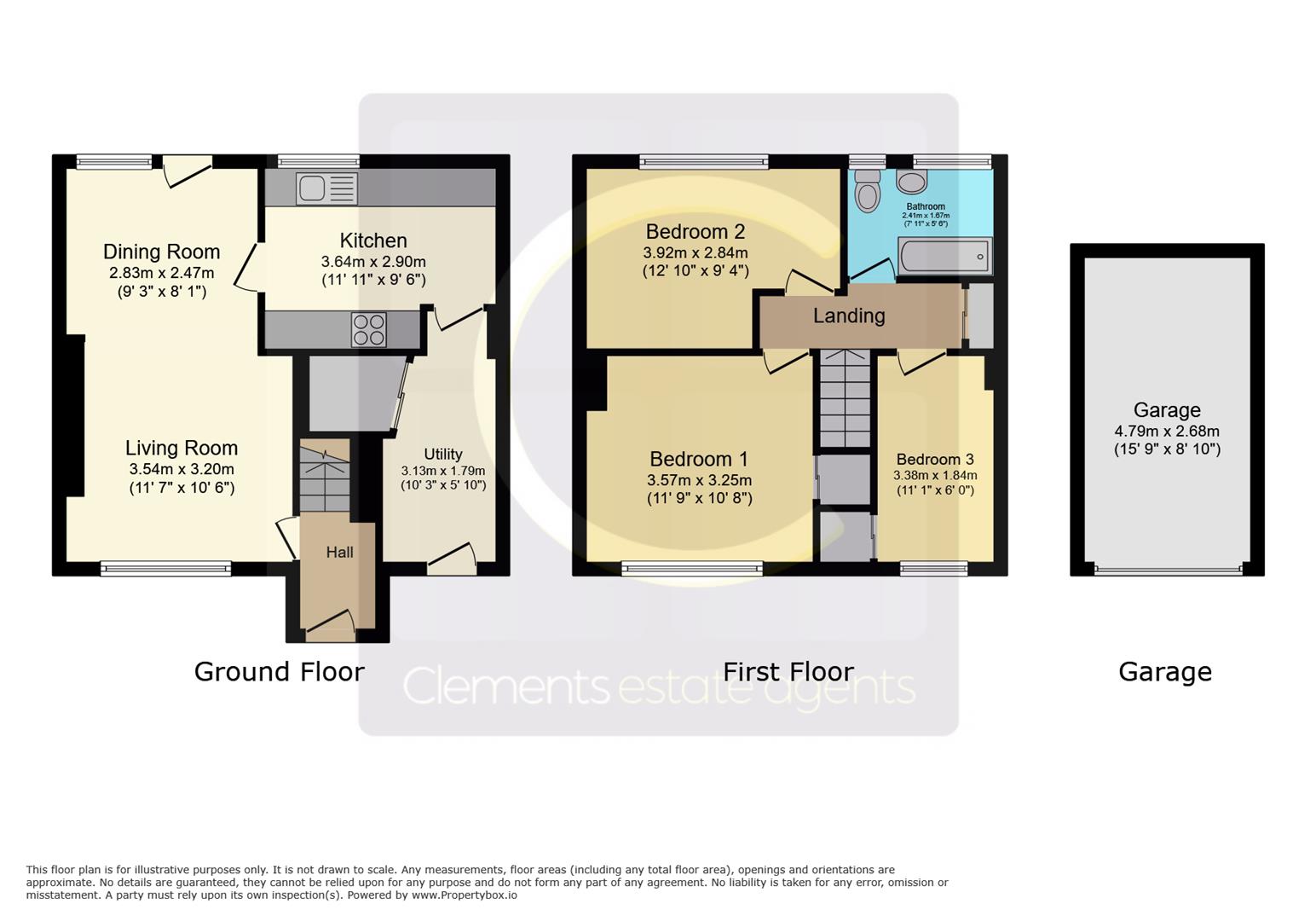 9, White Hart Drive, Adeyfield, Hemel Hempstead floorplan