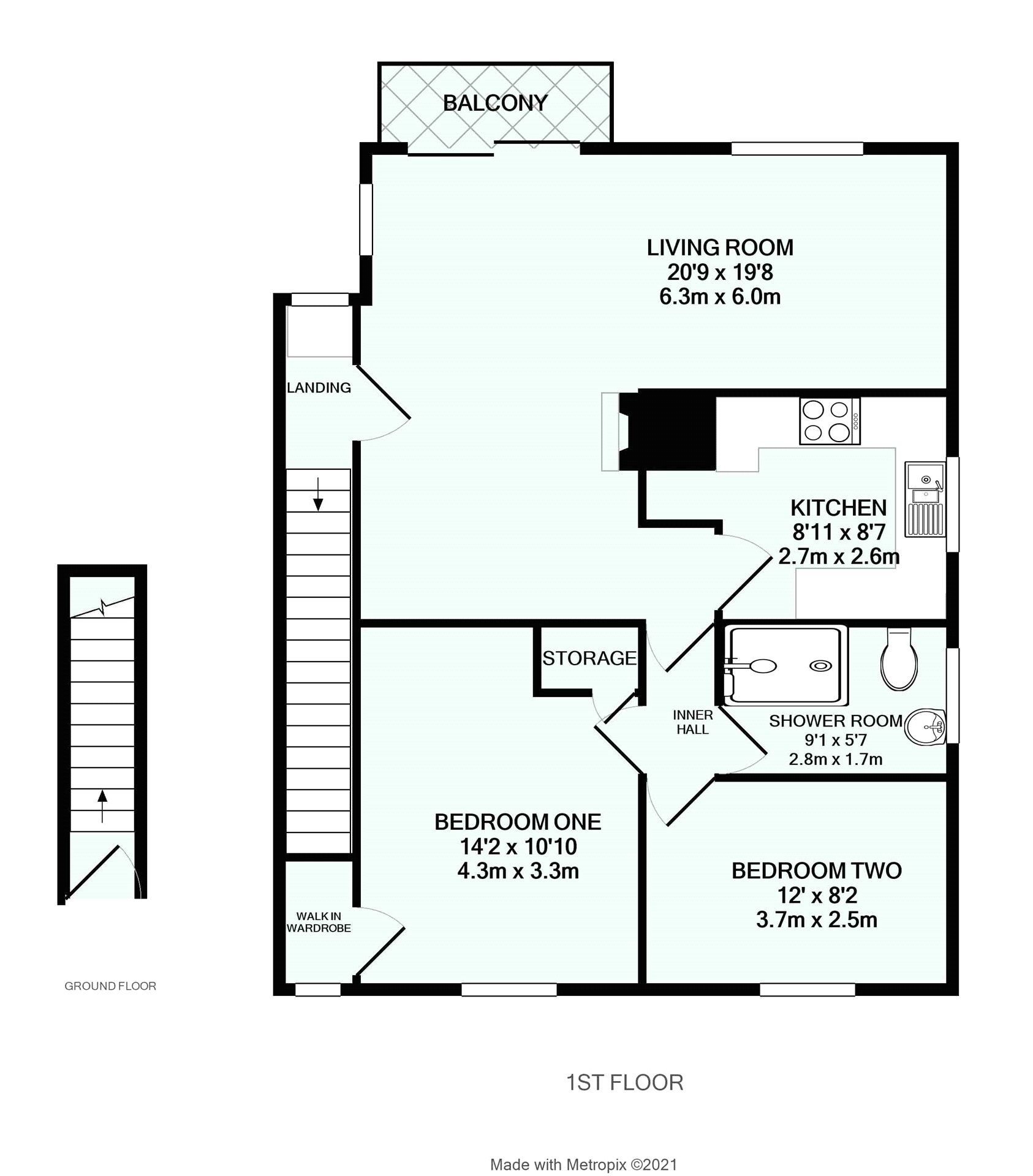 Deane Drive, Taunton, Somerset TA1, 2 bedroom flat for sale 58563344