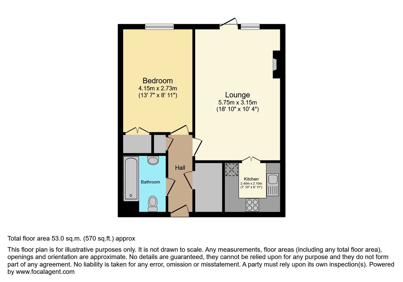 11 Victoria Court, Victoria Avenue, Chard floorplan