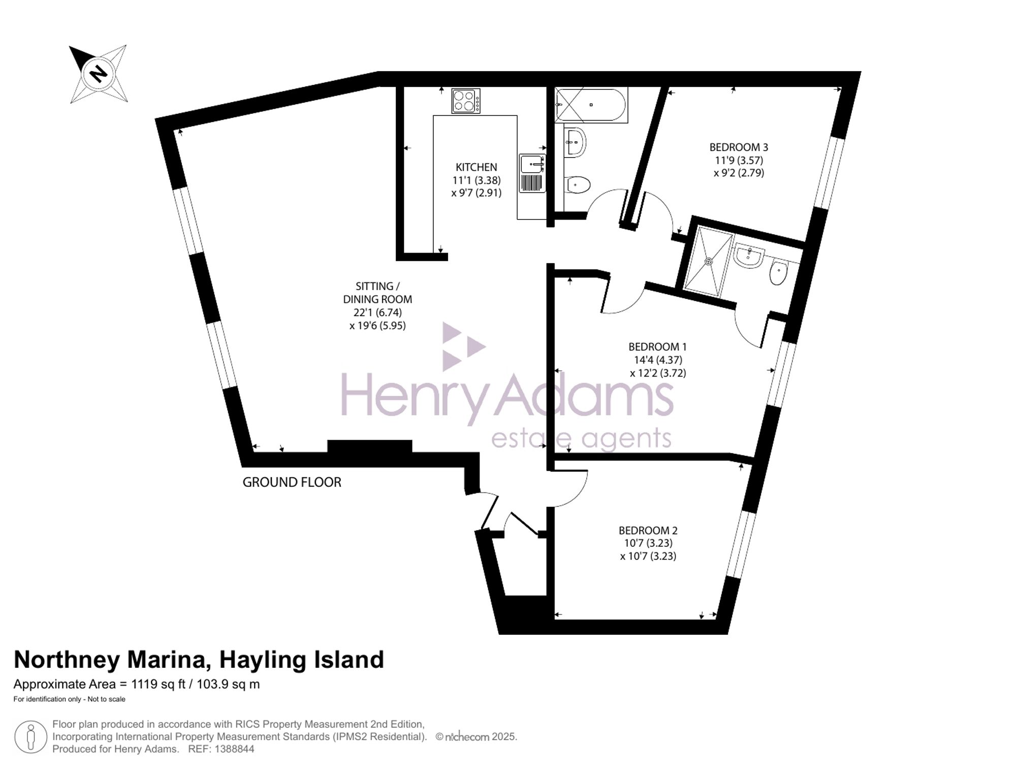 Apt 5, The Round House Northney Marina, Hayling Island floorplan