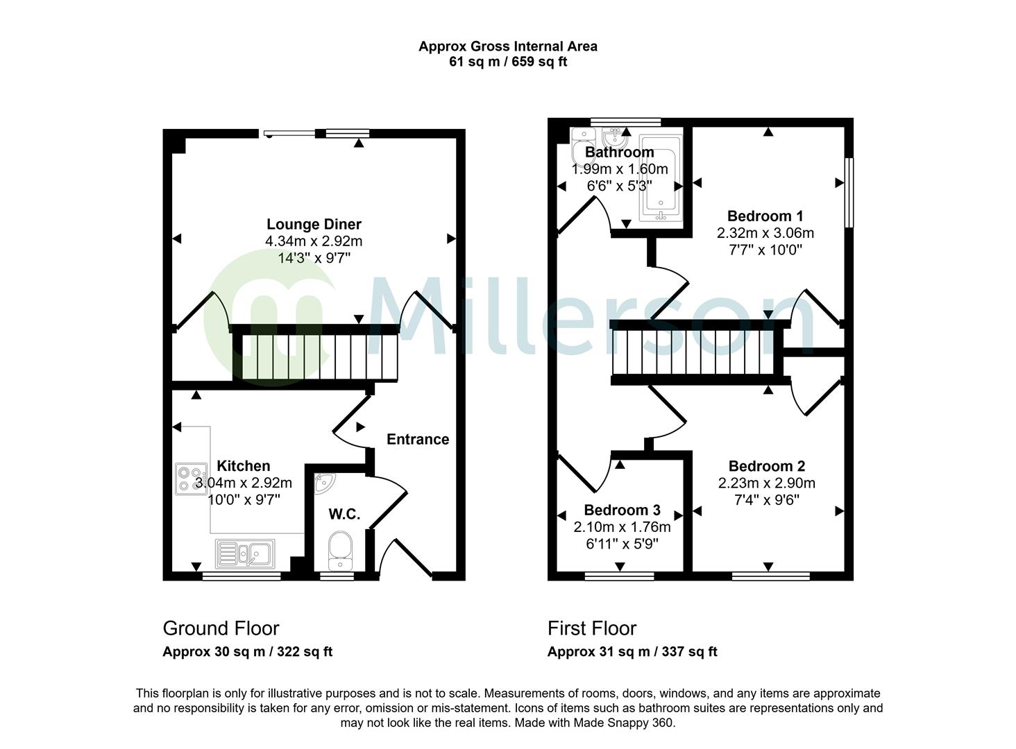 Poppy, Park Lane, St. Austell floorplan