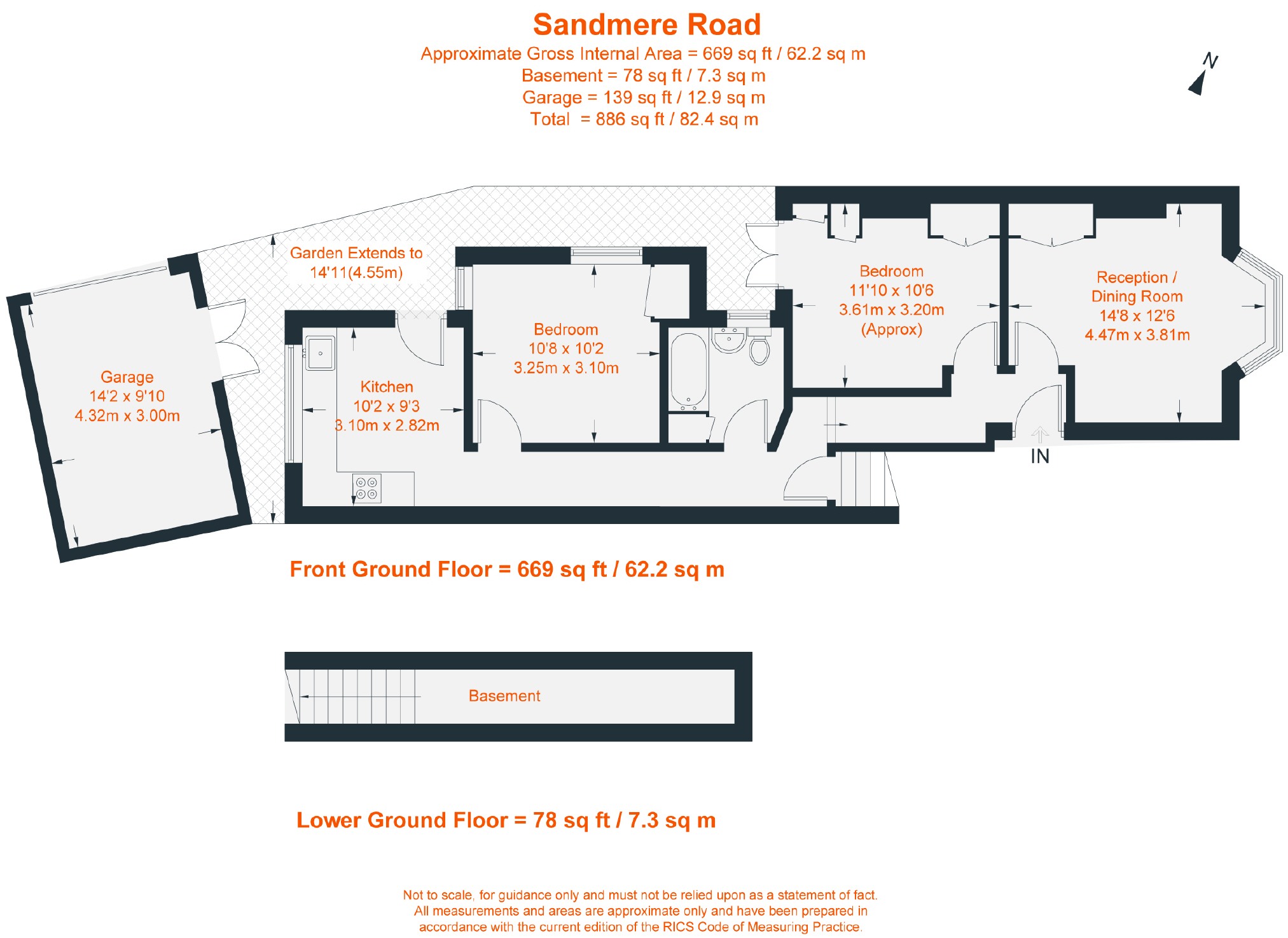 2 Bedrooms Flat to rent in Sandmere Road, London SW4