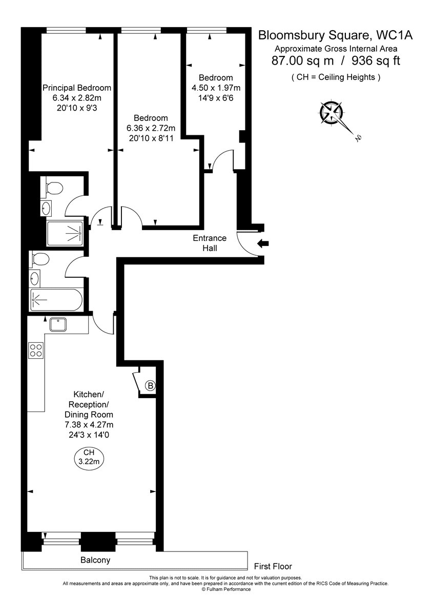 Apartment 5, 7-8, Bloomsbury Square, London floorplan
