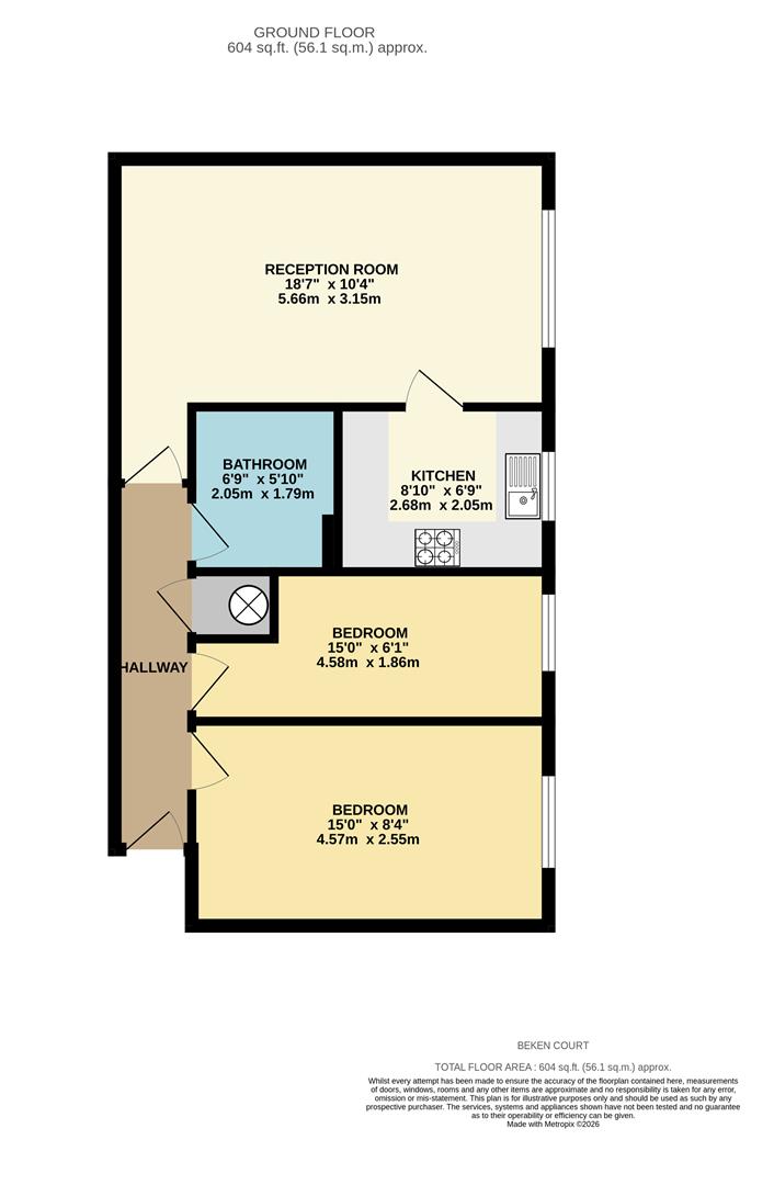 58, Beken Court, Watford floorplan