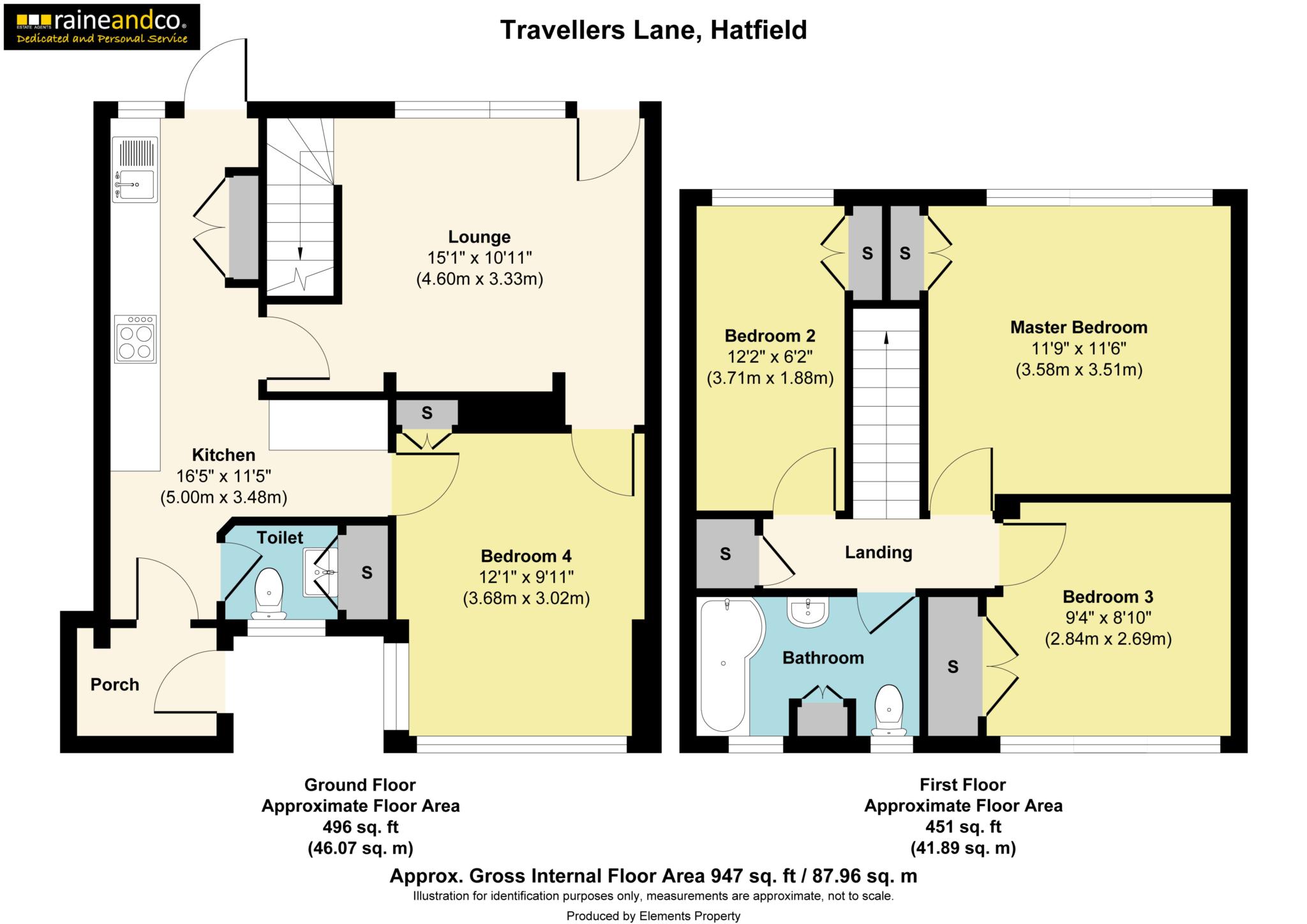 10, Travellers Lane, Hatfield floorplan