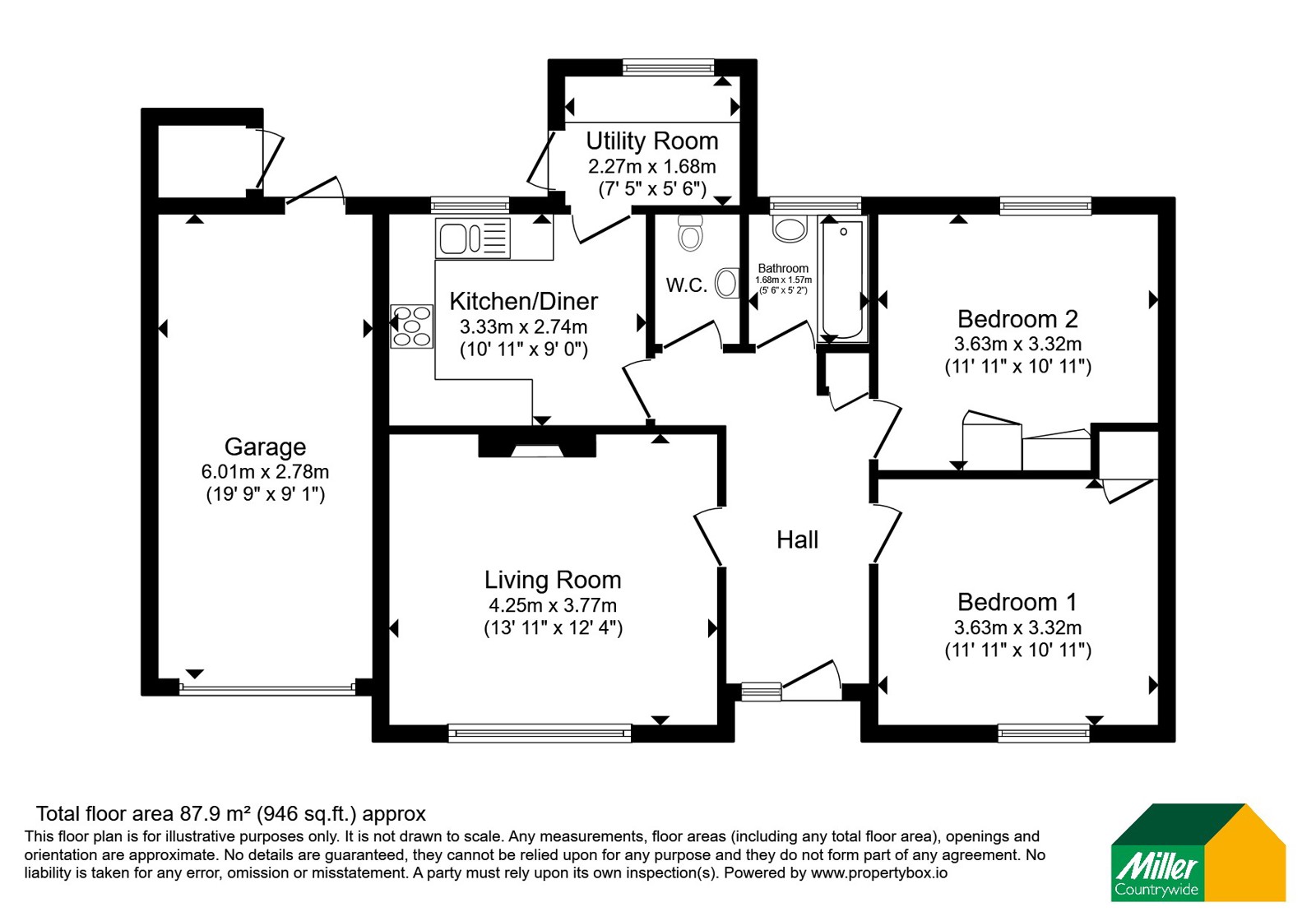 2, Alexandra Close, Redruth floorplan