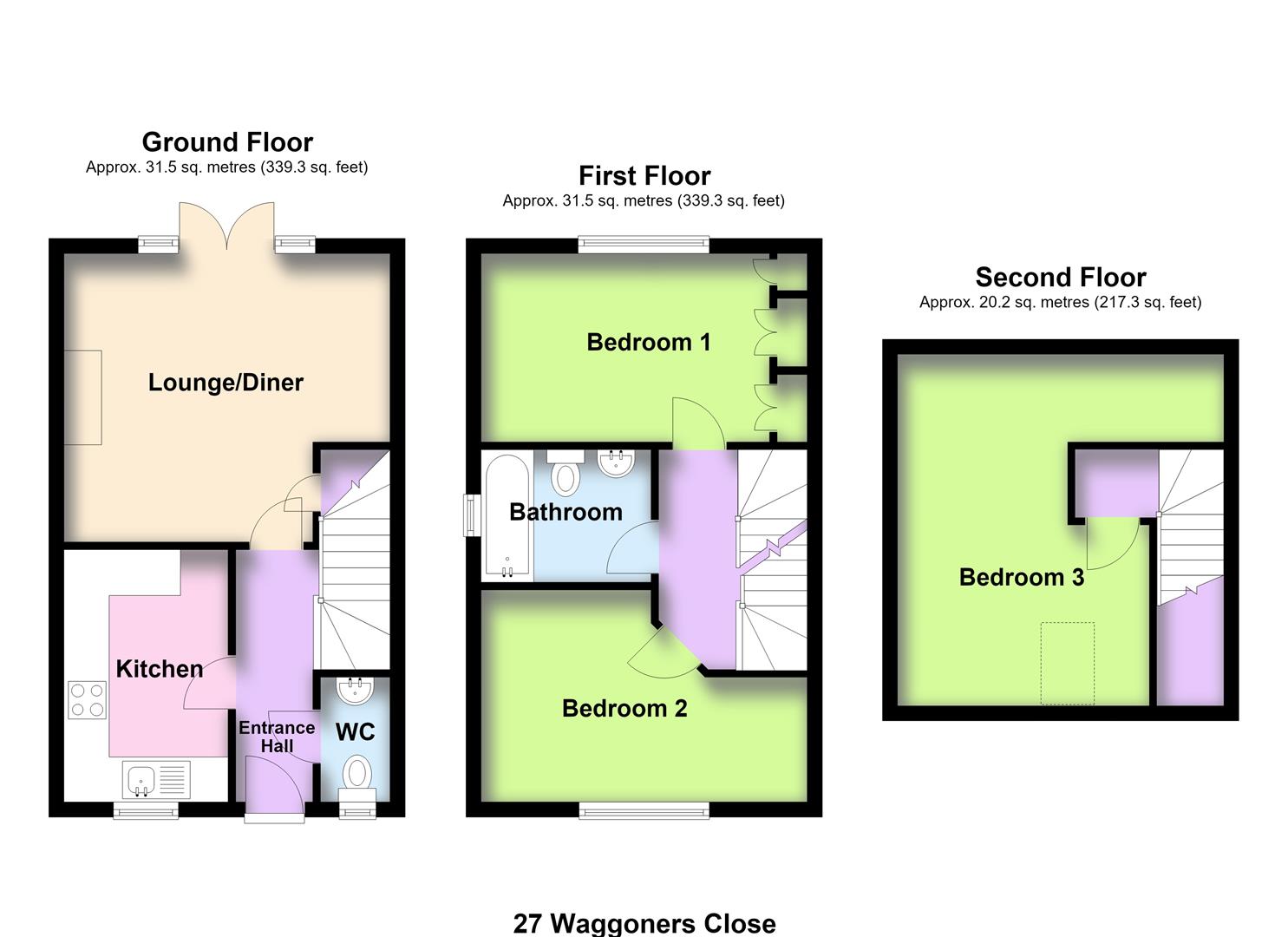 Waggoners Close, Gainsborough floorplan