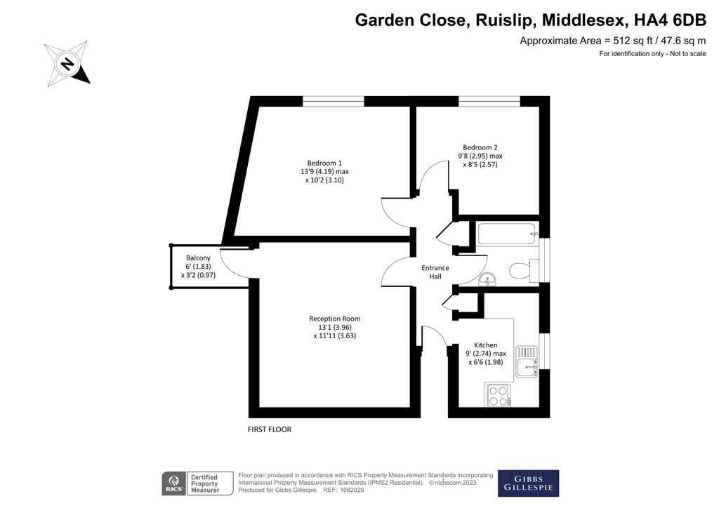 29, Garden Close, Middlesex floorplan