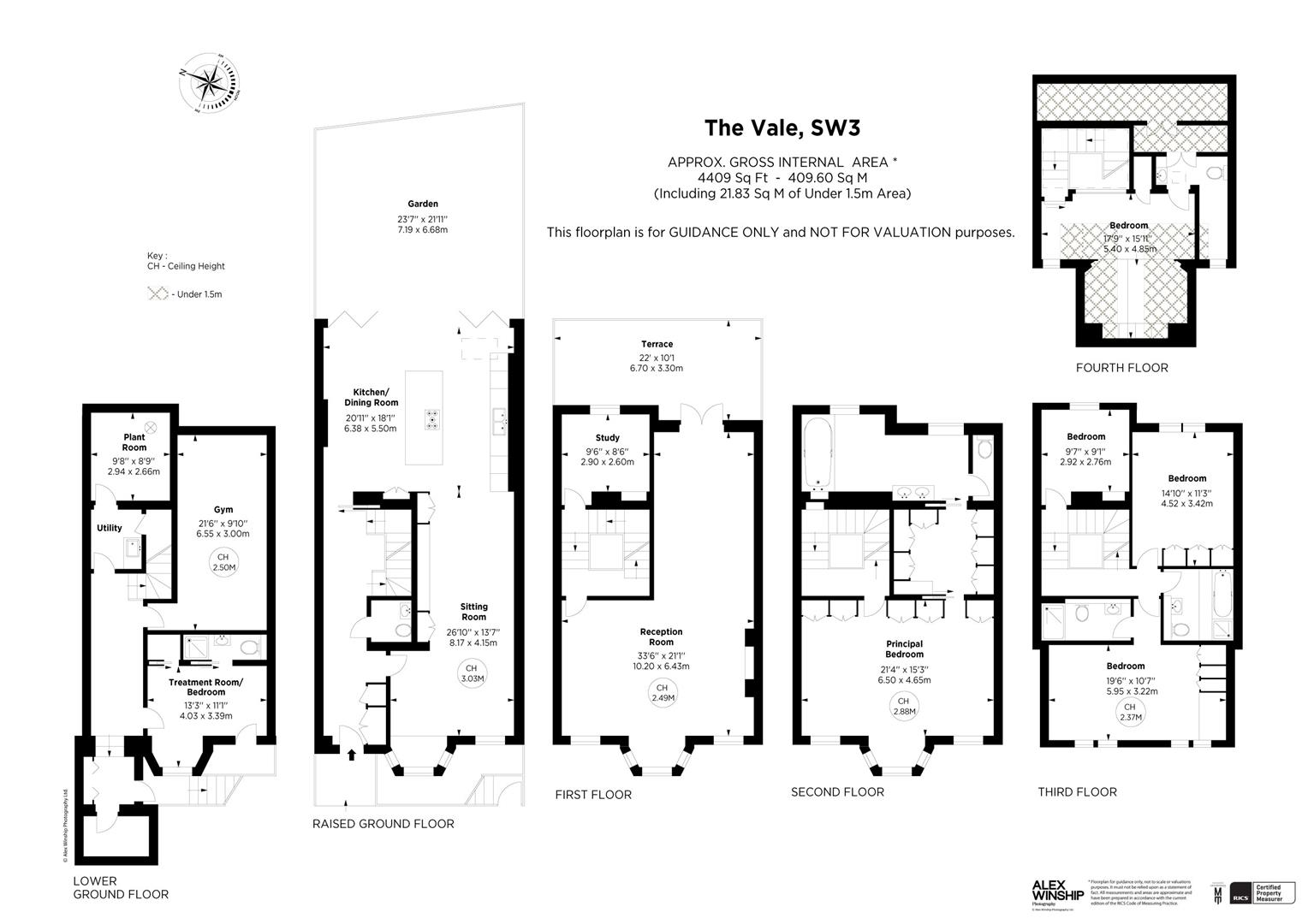 10, The Vale, London floorplan