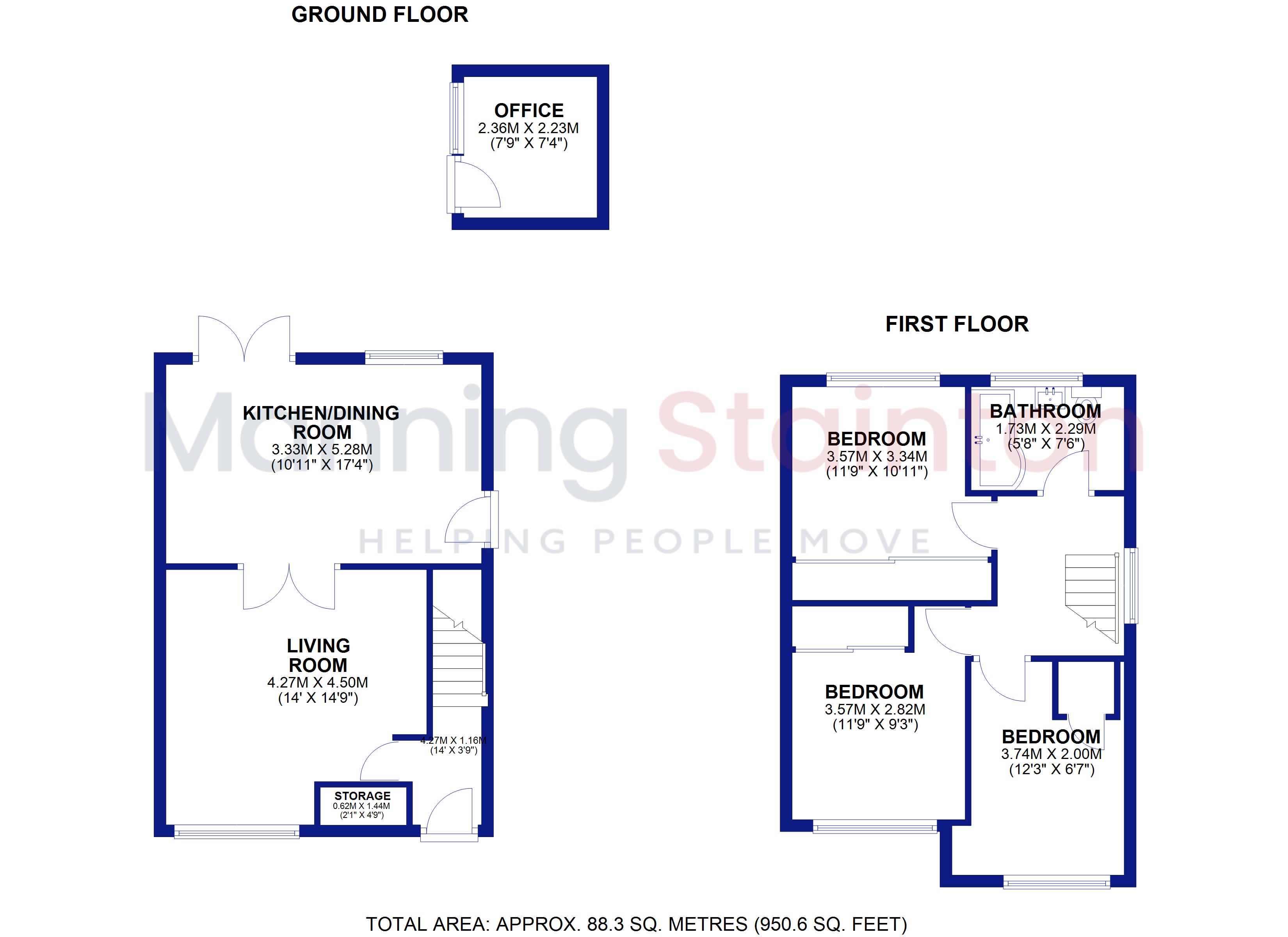 57, Larkfield Road, Leeds floorplan