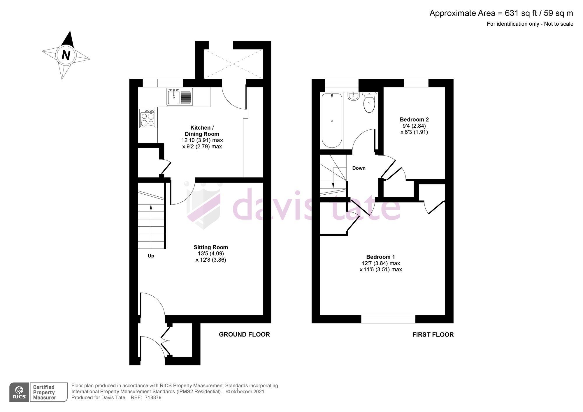 Lindsay Drive, Abingdon OX14, 2 bedroom terraced house for sale