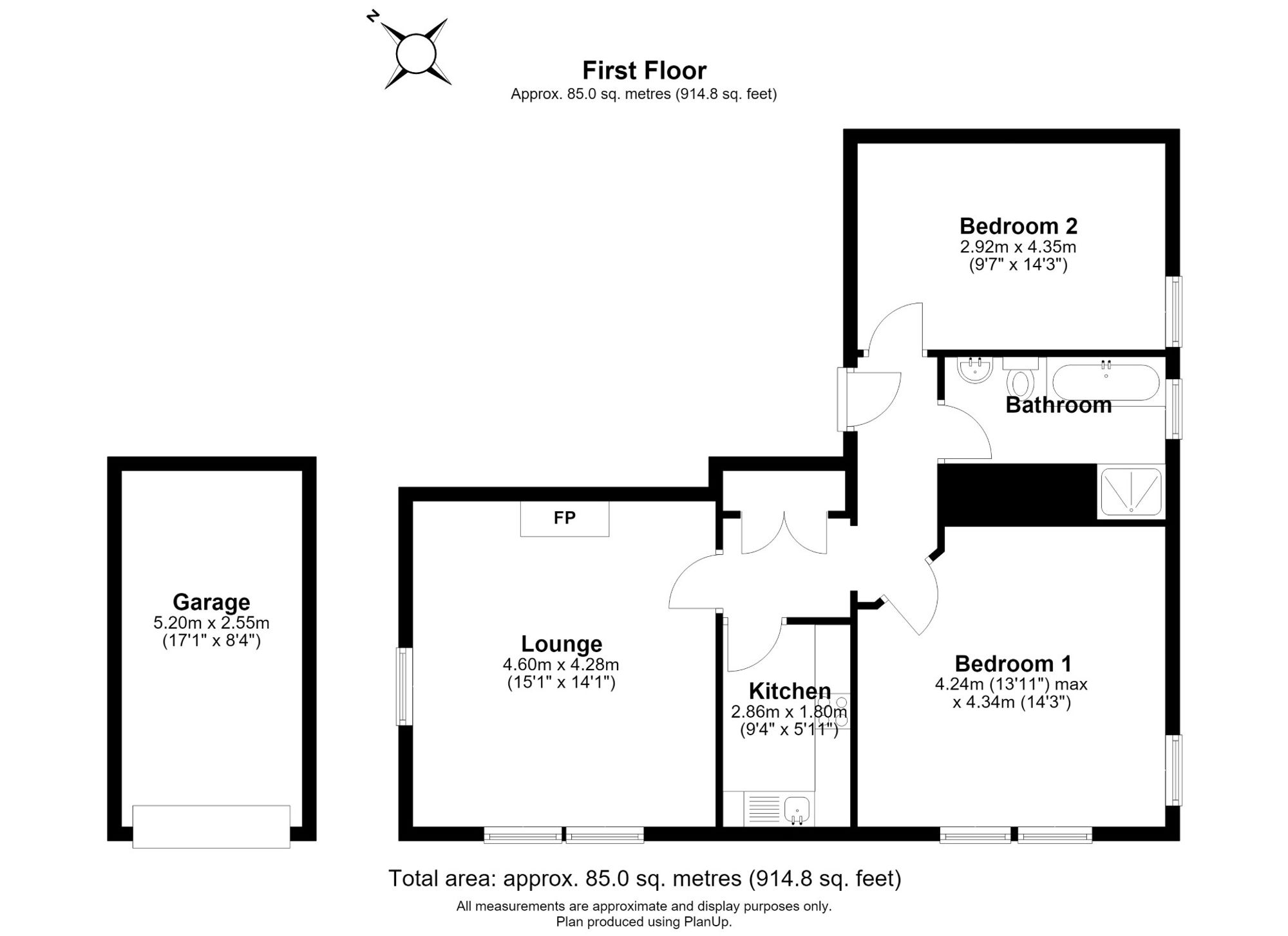 Flat 3, 1 Park Avenue, Harrogate floorplan