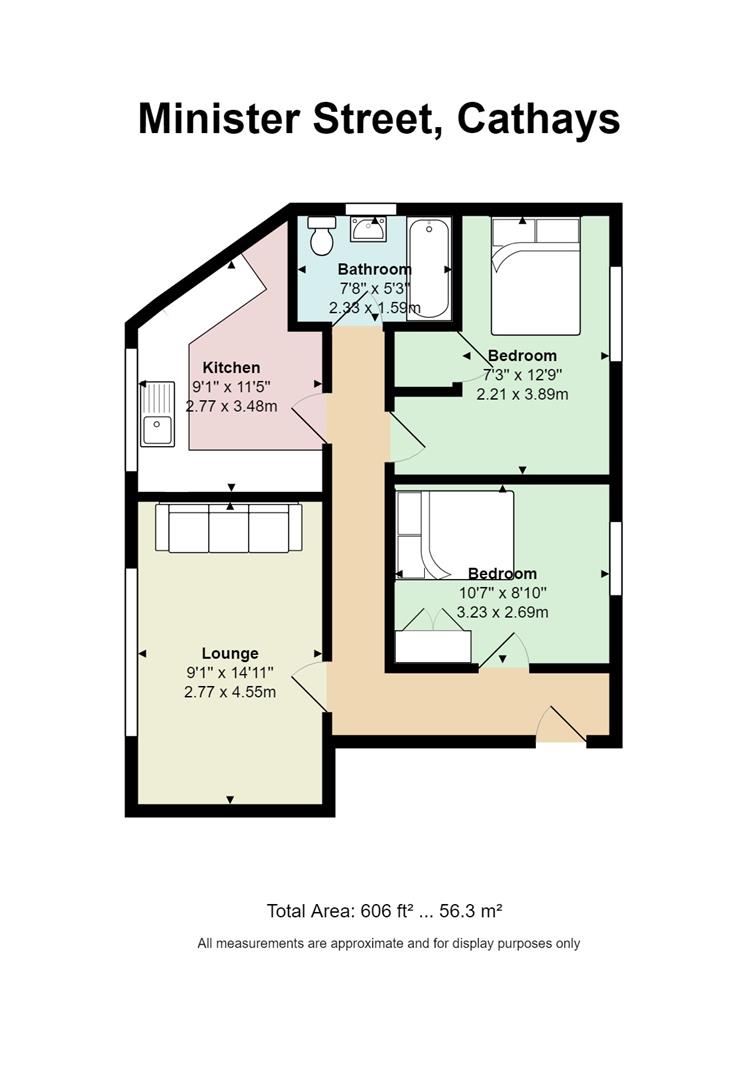 2 Bedrooms  to rent in Minister Street, Cathays, Cardiff CF24