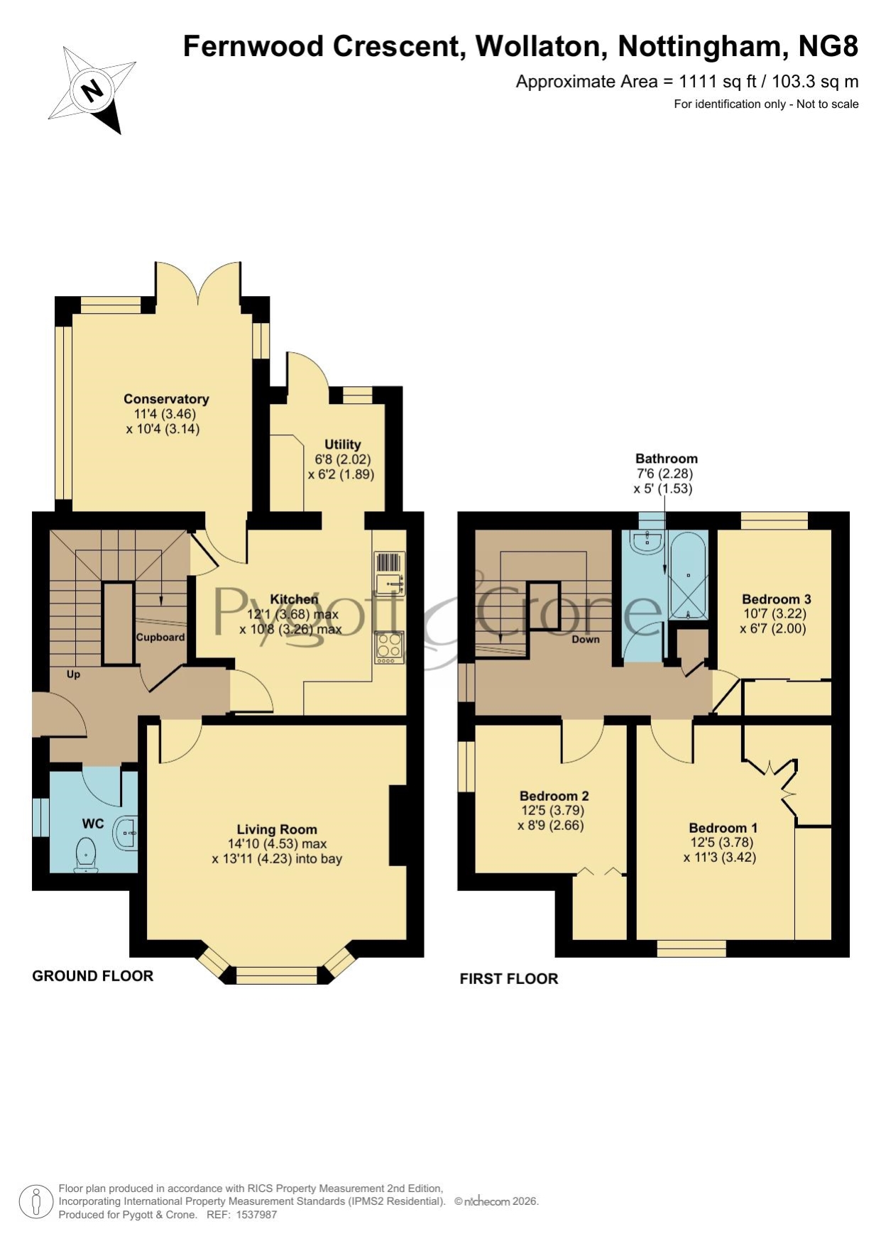 Fernwood Crescent, Nottingham floorplan