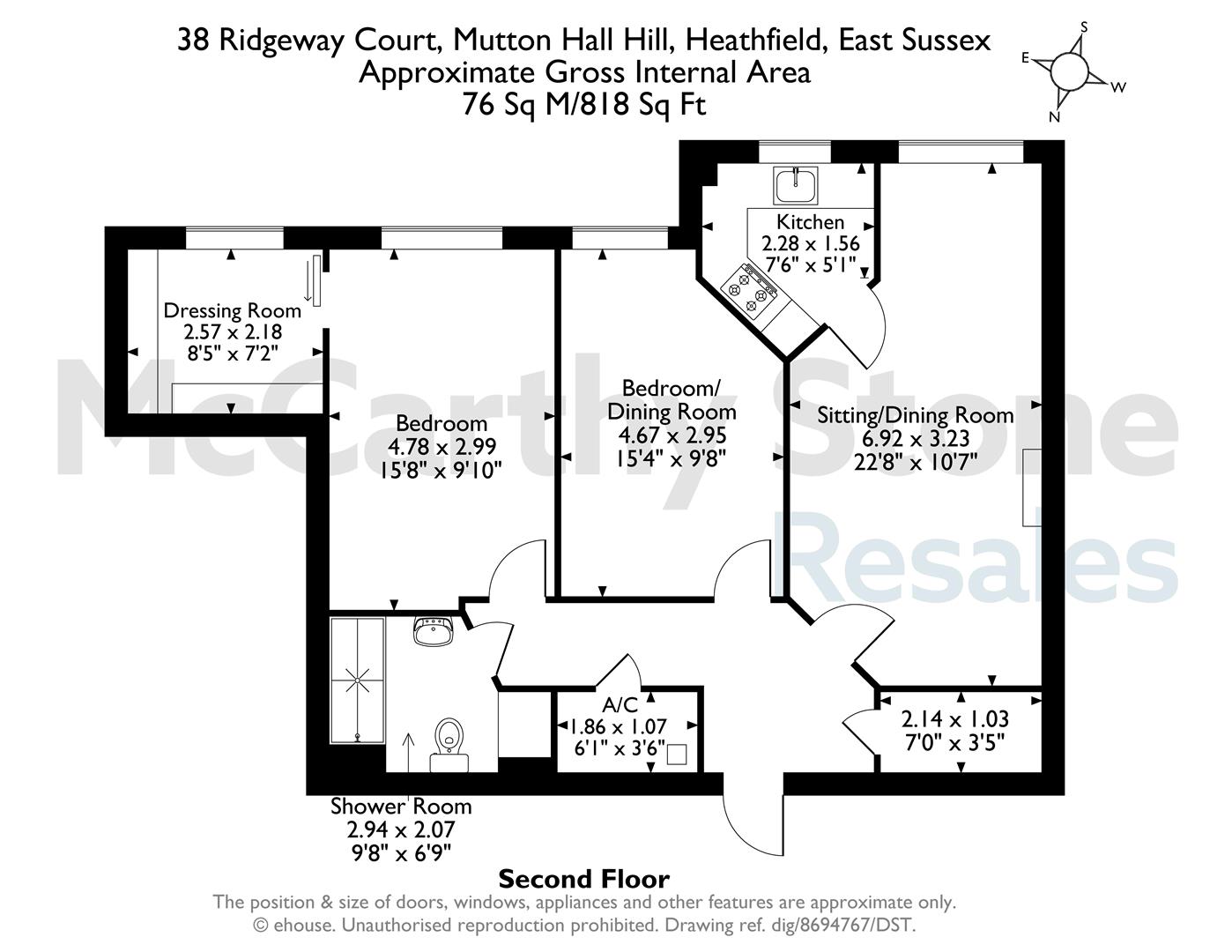 38 Ridgeway Court, Mutton Hall Hill, Heathfield floorplan