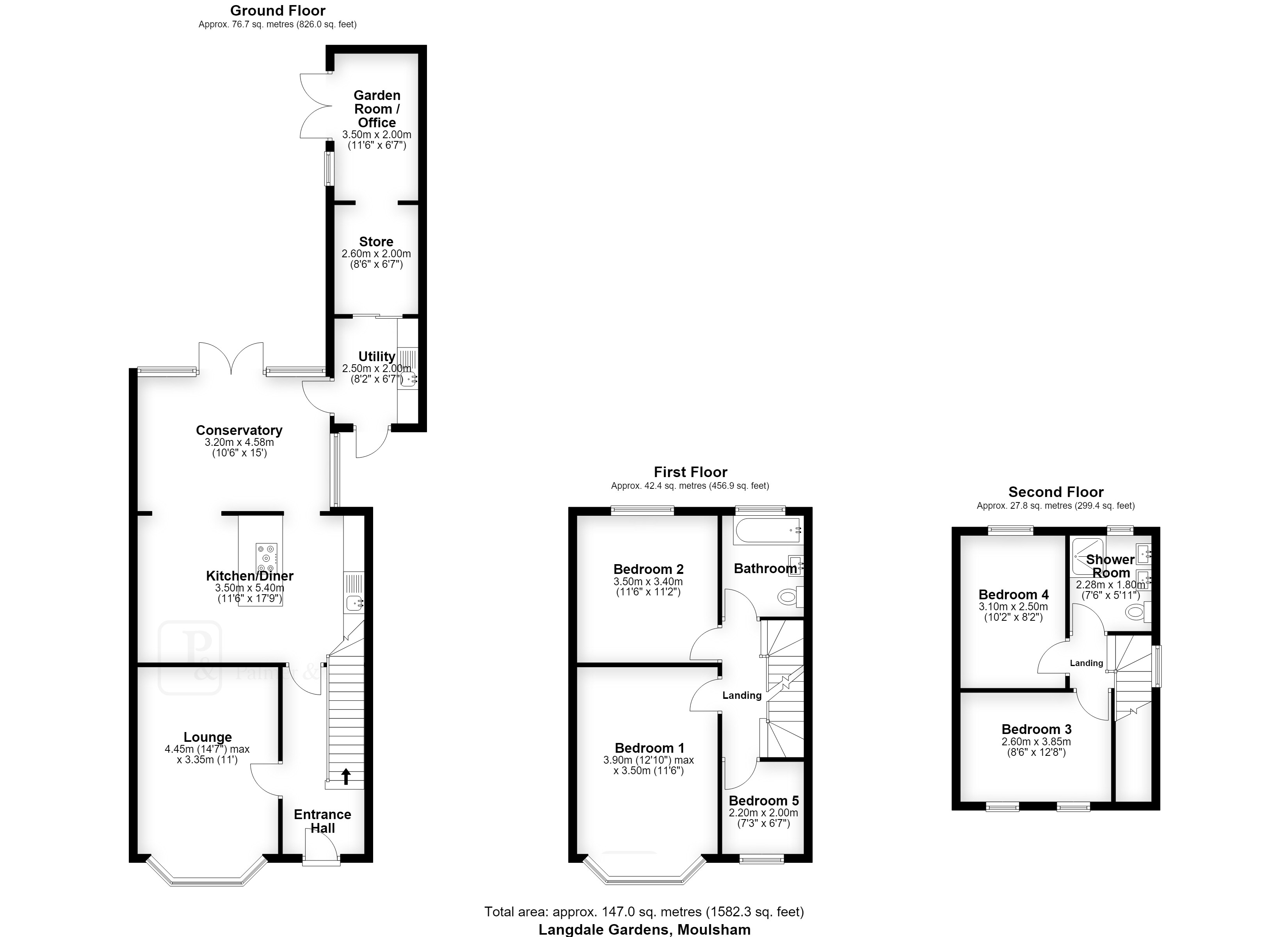 20, Langdale Gardens, Chelmsford floorplan