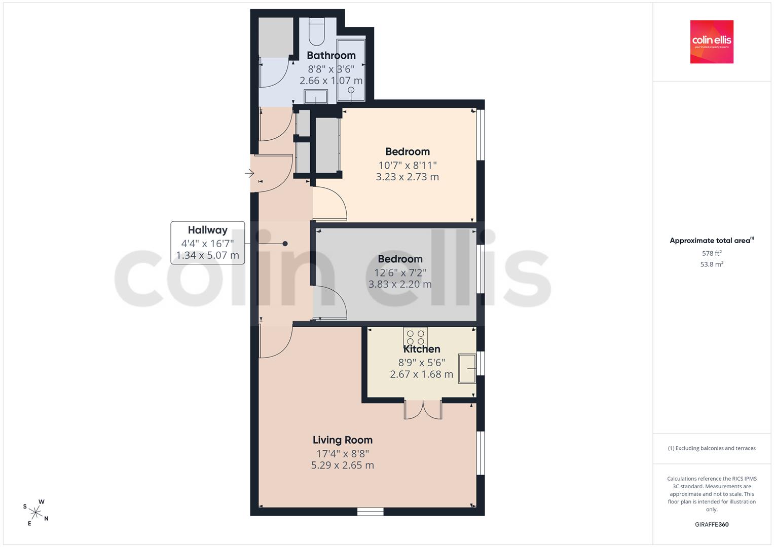 Flat 12 Hartford Court, 33, Filey Road, Scarborough floorplan