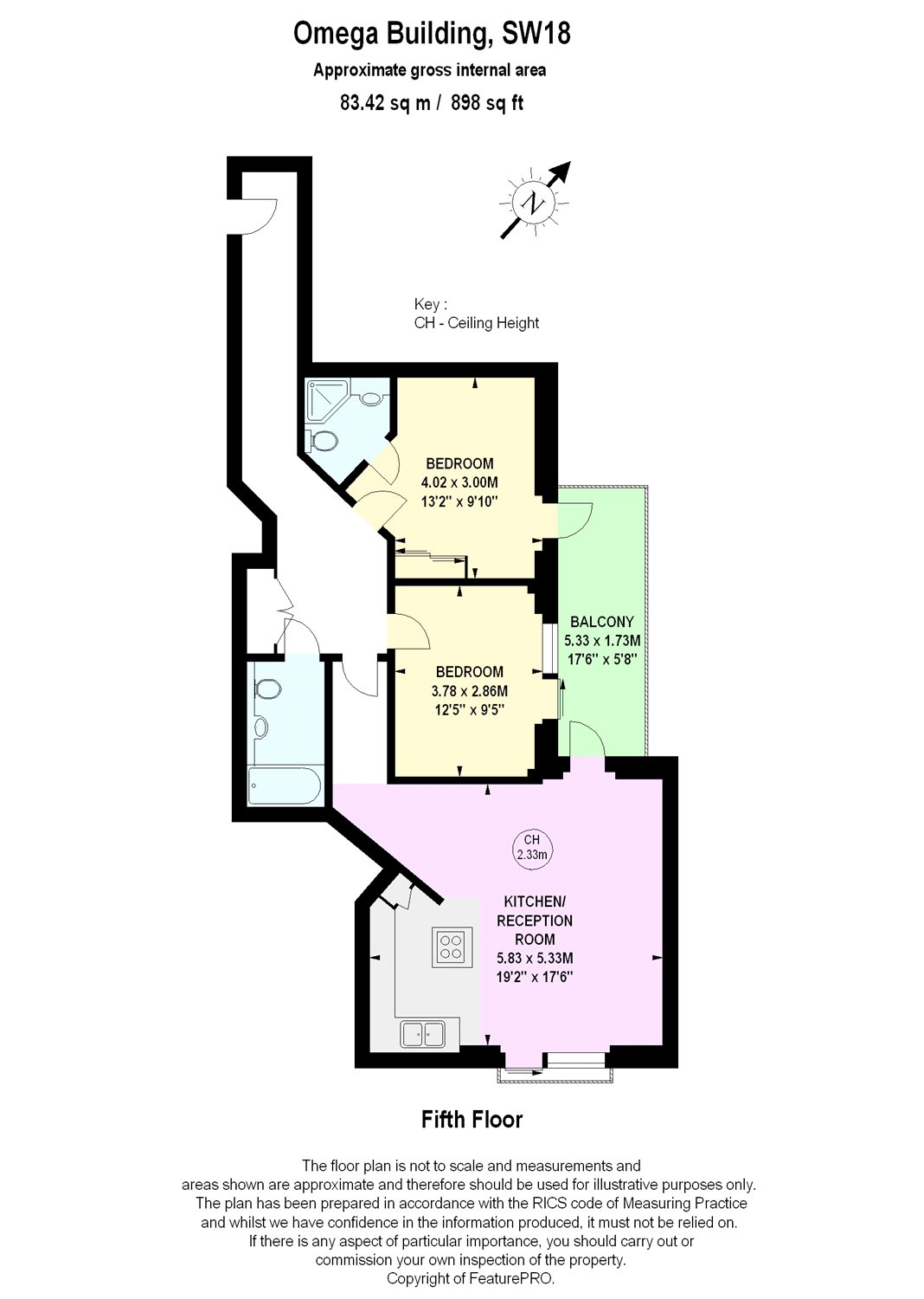 2 Bedrooms Flat for sale in Omega Building, Smugglers Way, London SW18