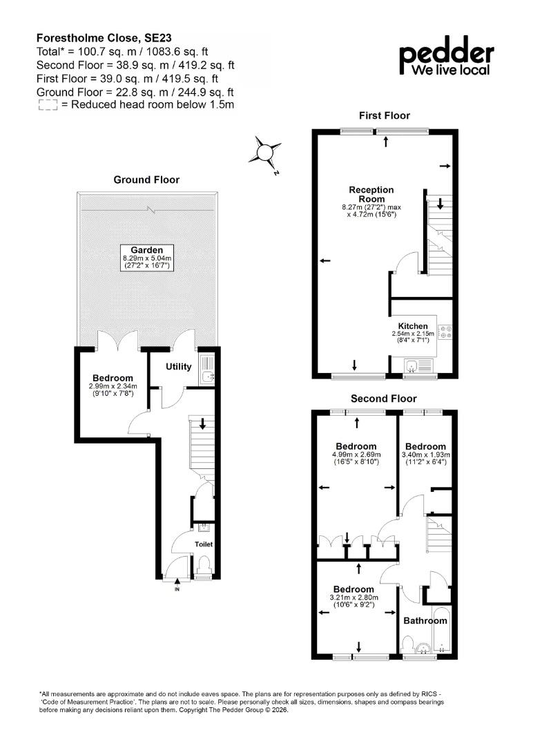 10, Forestholme Close, London floorplan