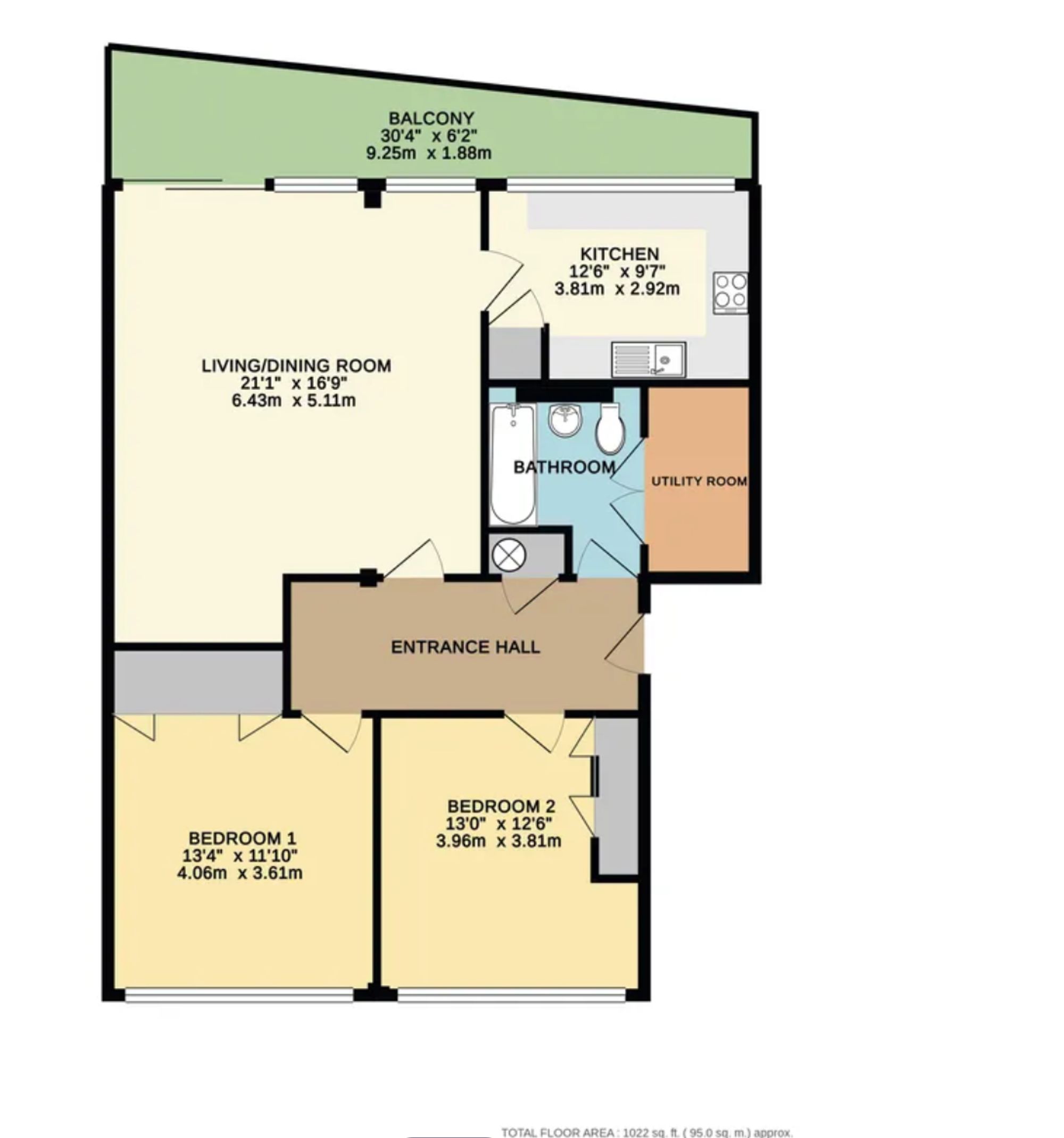 26 Seaway Court Seaway Lane, Torquay floorplan