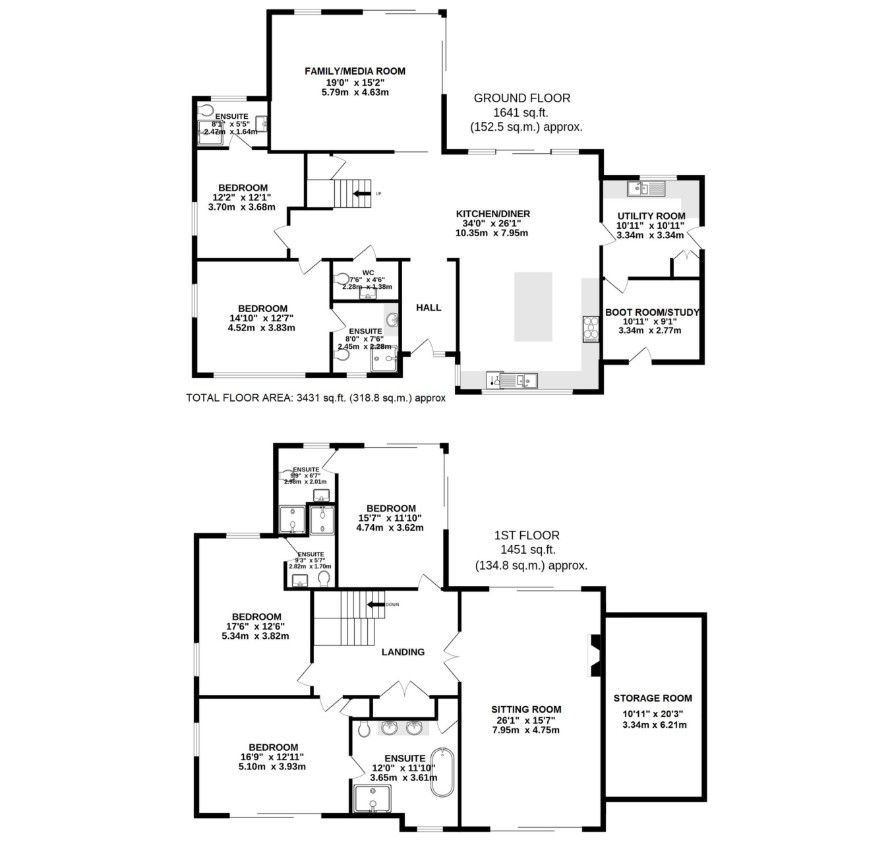 Talskiddy, Harlyn Bay floorplan