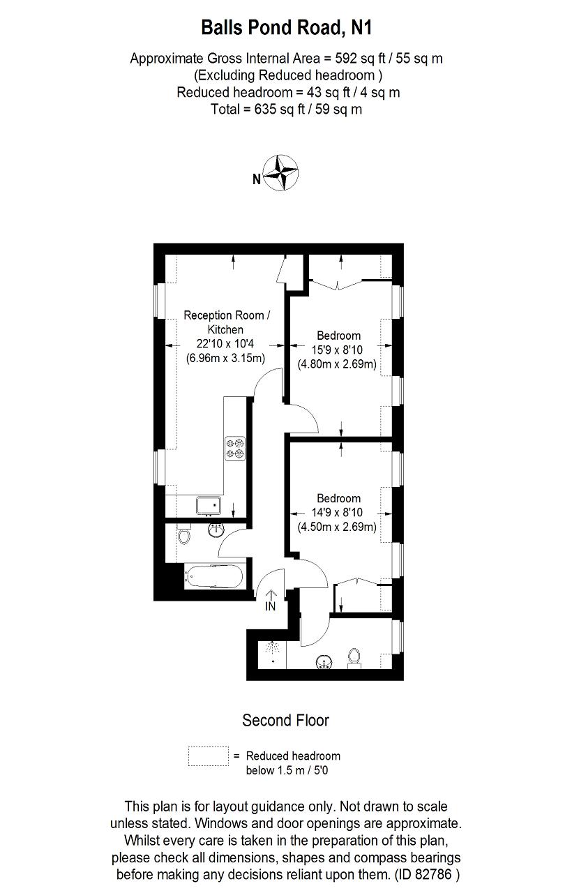 2 Bedrooms Flat to rent in Balls Pond Road, Islington, London N1