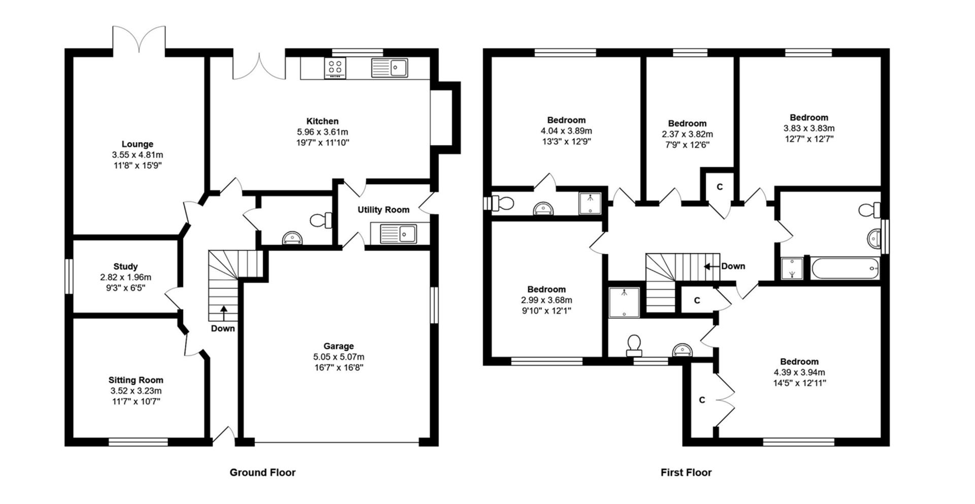 1., Ryecroft Close, Halifax floorplan