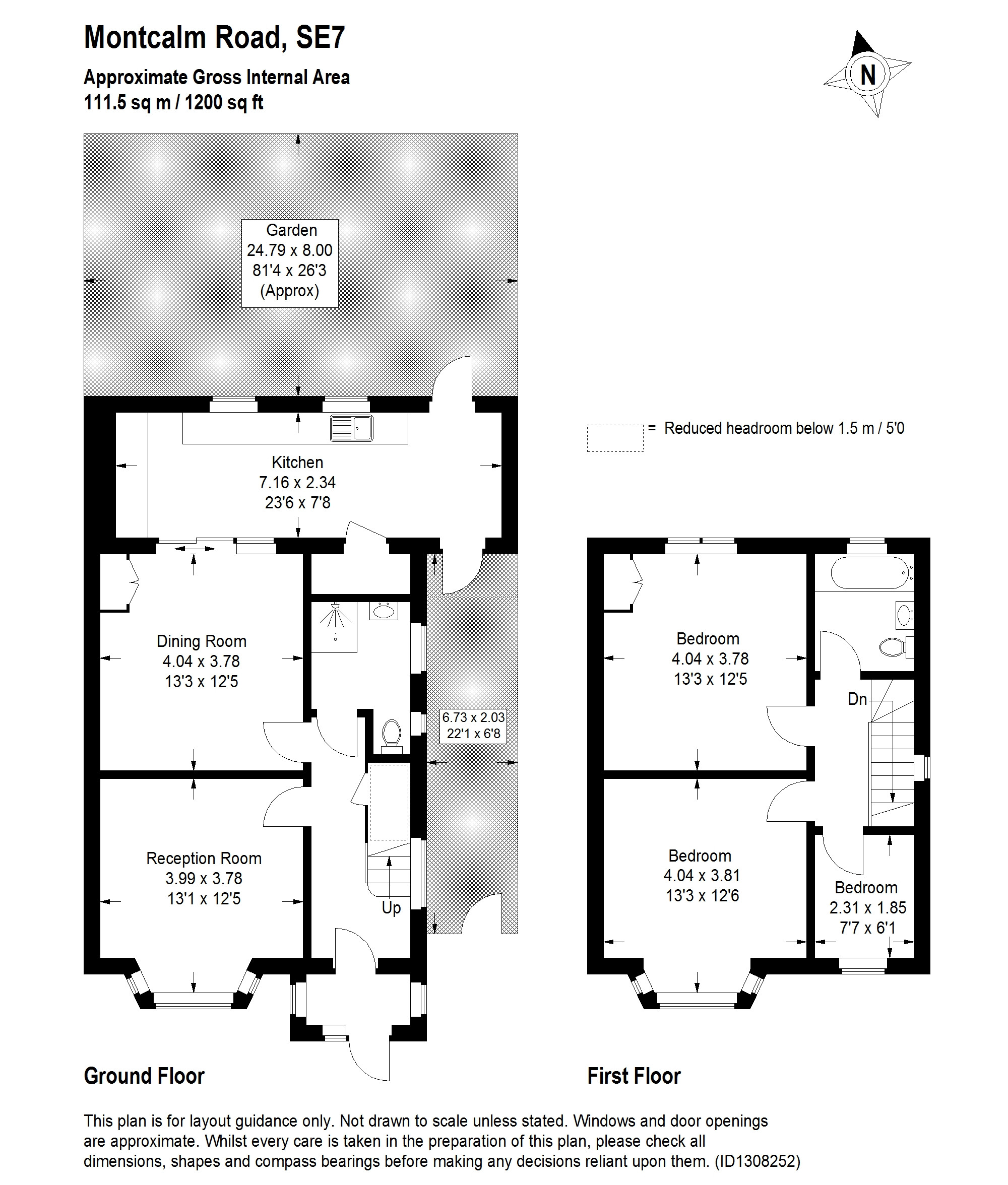 51, Montcalm Road, London floorplan