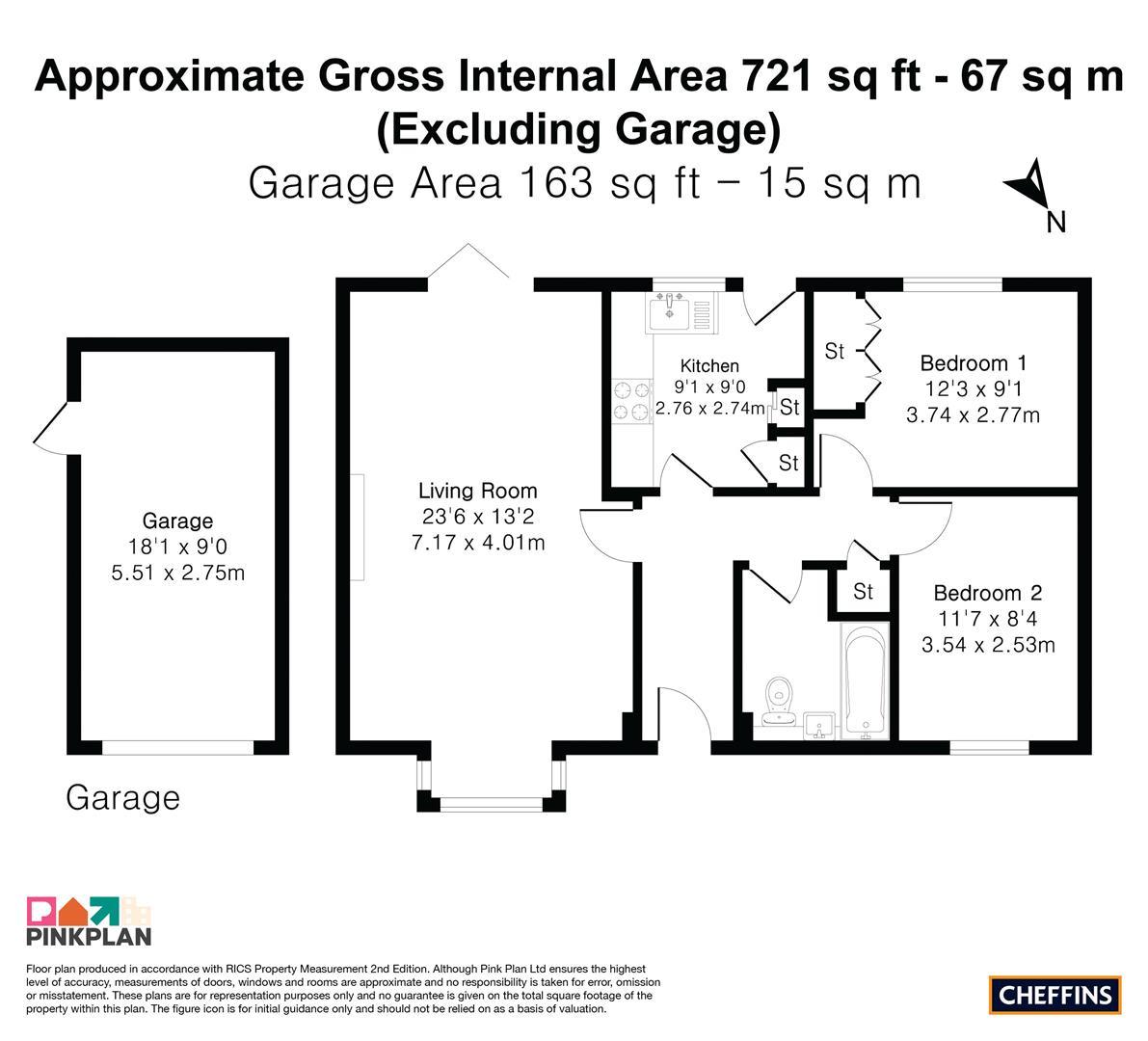 2, Field End, Balsham floorplan