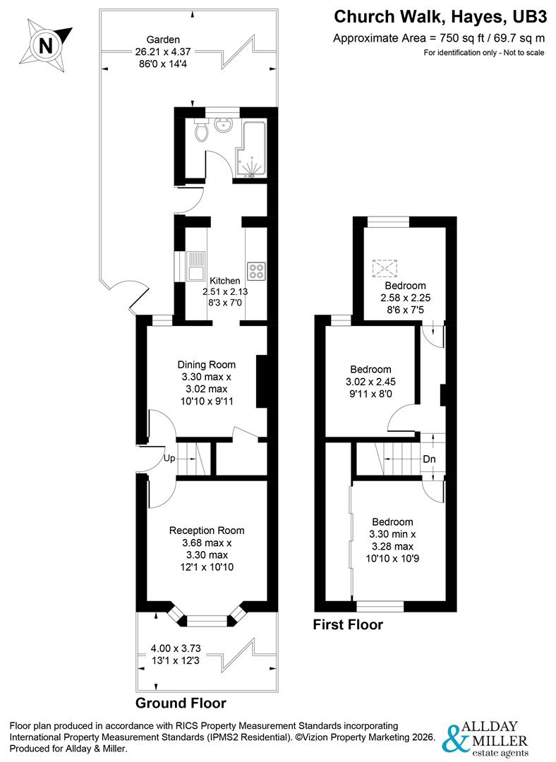 4, Church Walk, Hayes floorplan