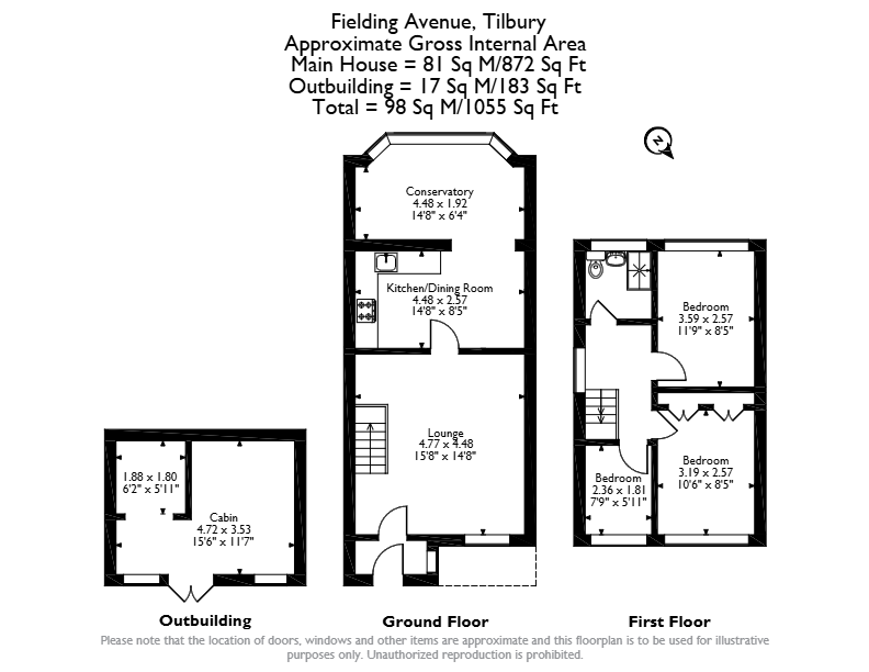 38, Fielding Avenue, Fielding Avenue, Tilbury floorplan