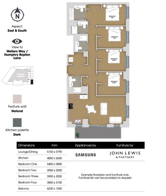 Repton Gardens, 1 Wellers Way, Wembley floorplan