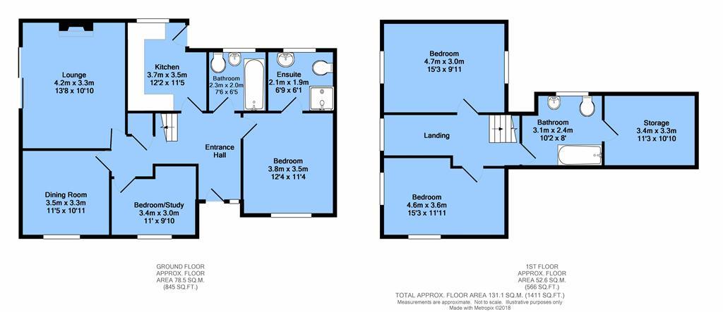 3 Bedrooms Detached bungalow for sale in Manor Farm, Station Road, Pilsley, Chesterfield S45