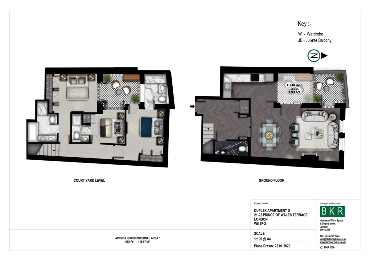 Prince of Wales Terrace, London floorplan