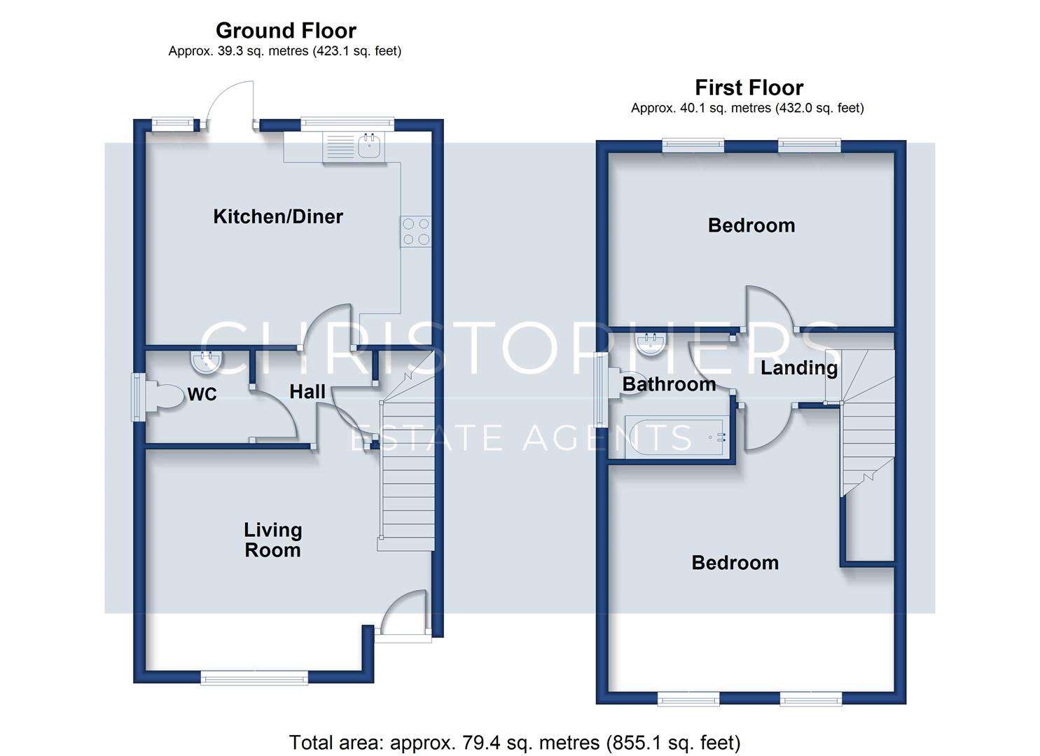 6, The Shrubberies, Porthleven floorplan