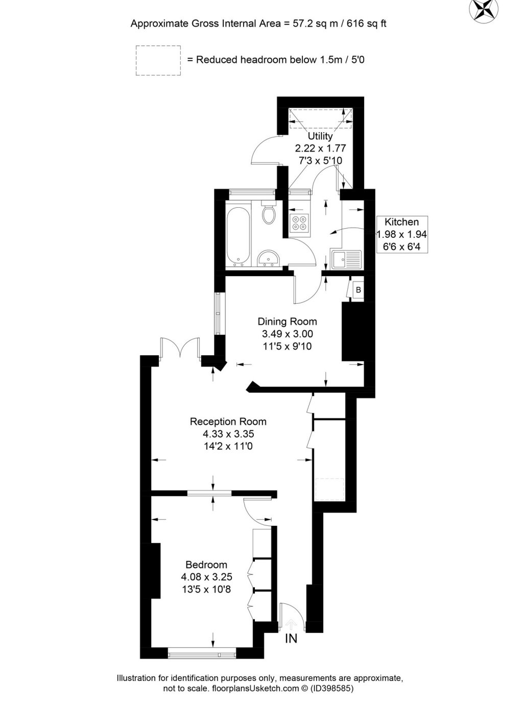 1 Bedrooms Flat to rent in Commonside East, Mitcham CR4