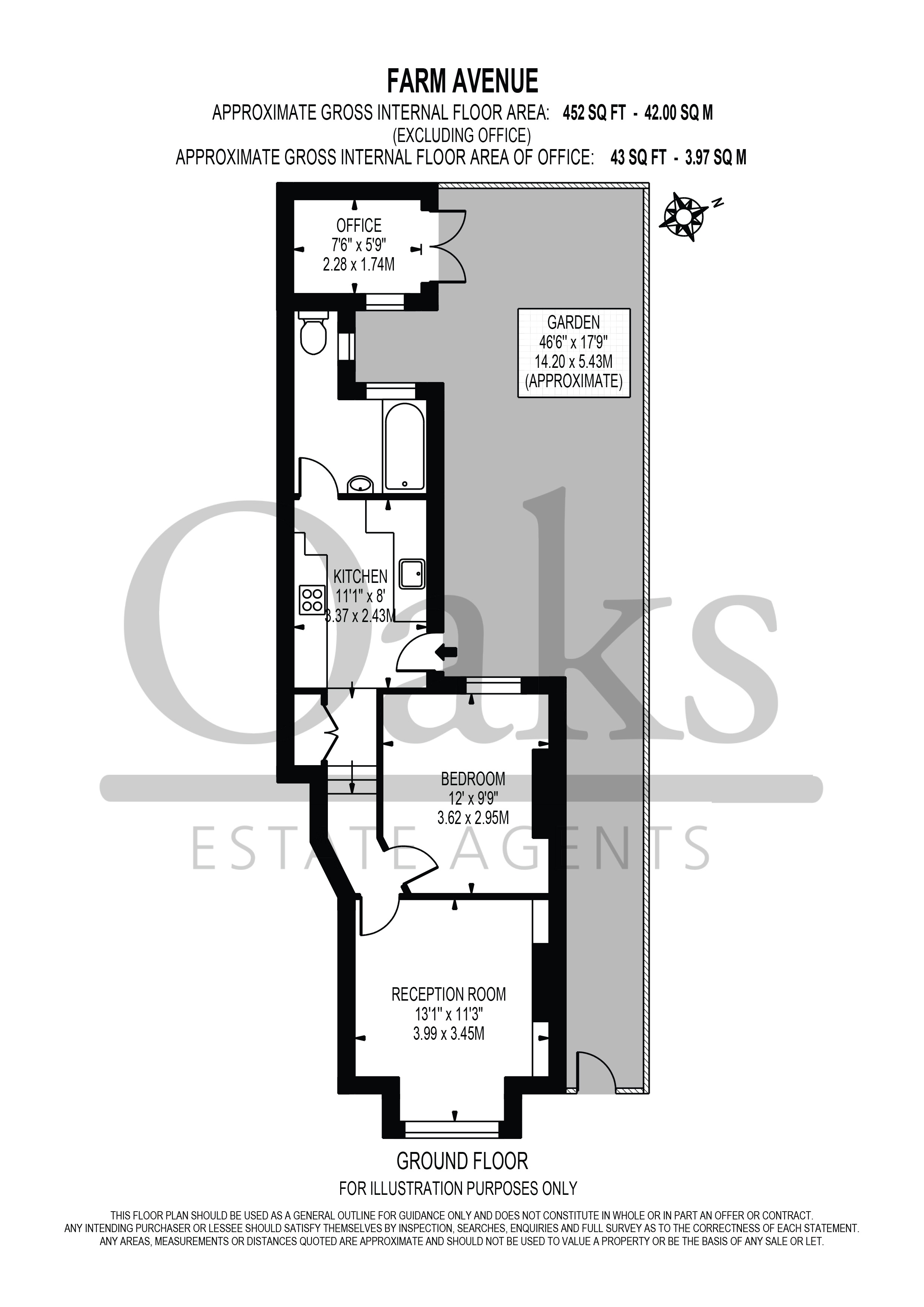 2, 18, Farm Avenue, London floorplan