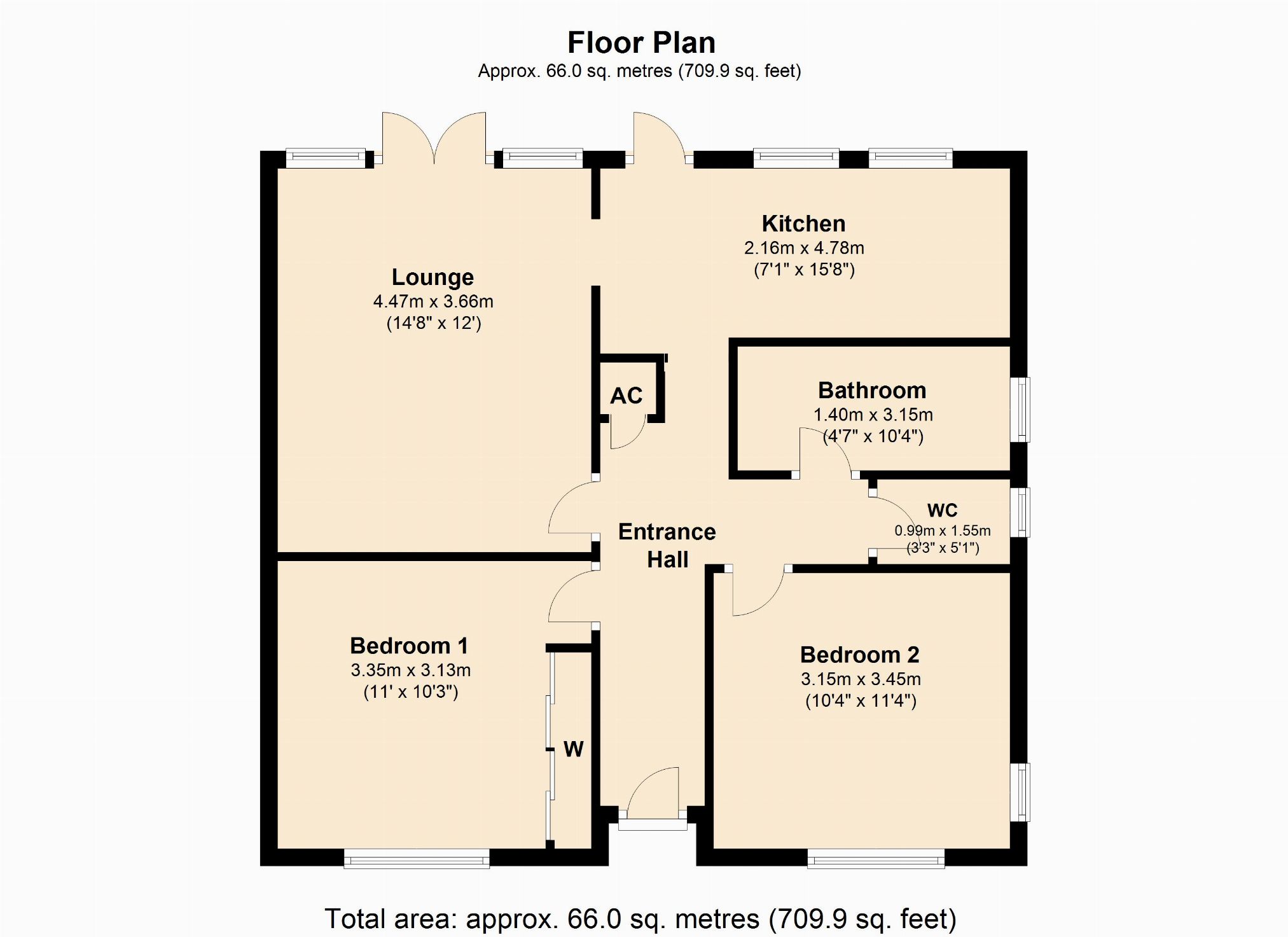 2 Bedrooms Detached bungalow for sale in Rowan Avenue, Boothville, Northampton NN3