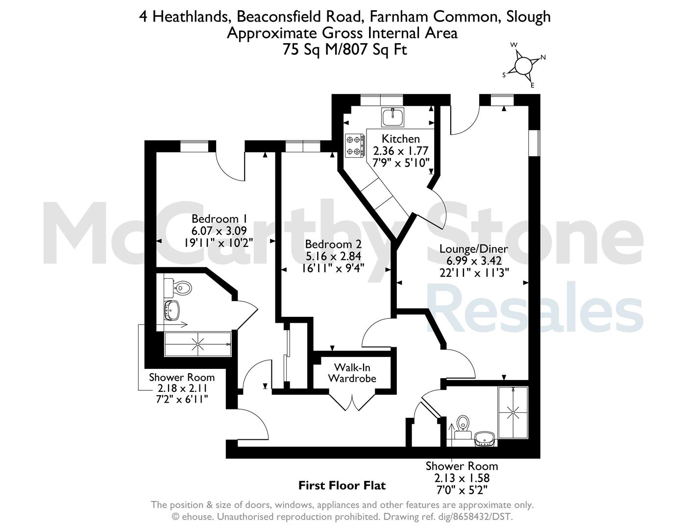 4 Heathlands, Beaconsfield Road, Slough floorplan
