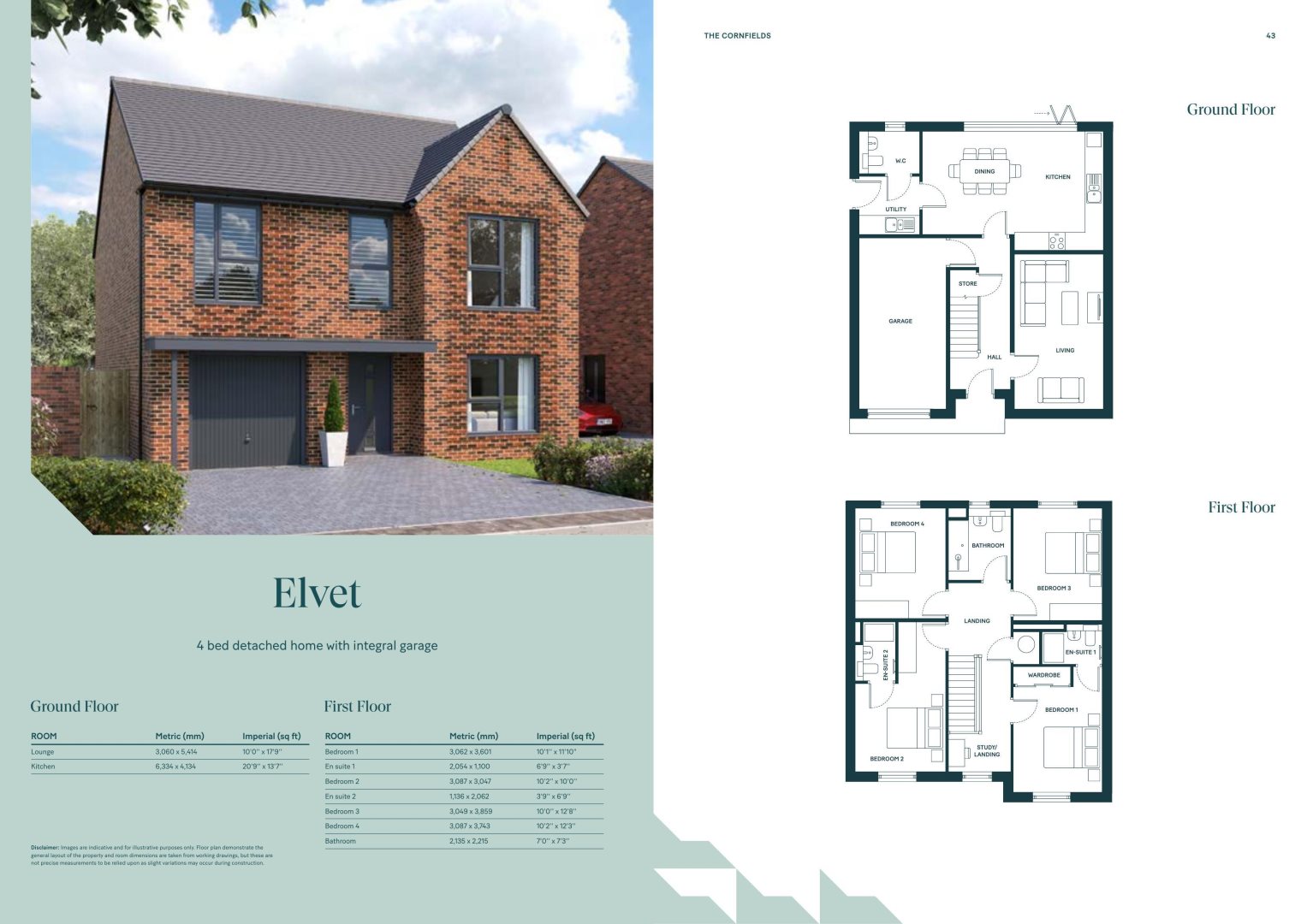 Plot 163, Elvet, The Cornfields, Off Green Lane, Yarm floorplan