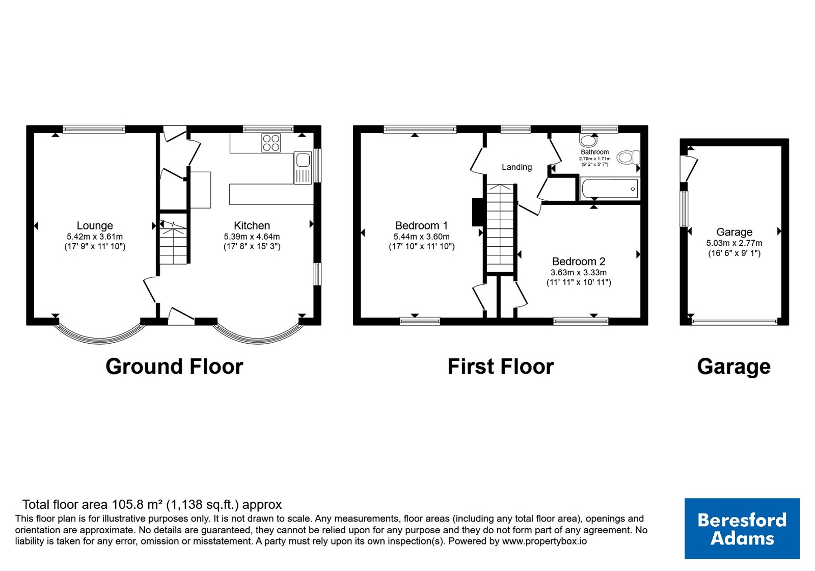 Craven Cottage, 5, Dol Acar, Abergele floorplan