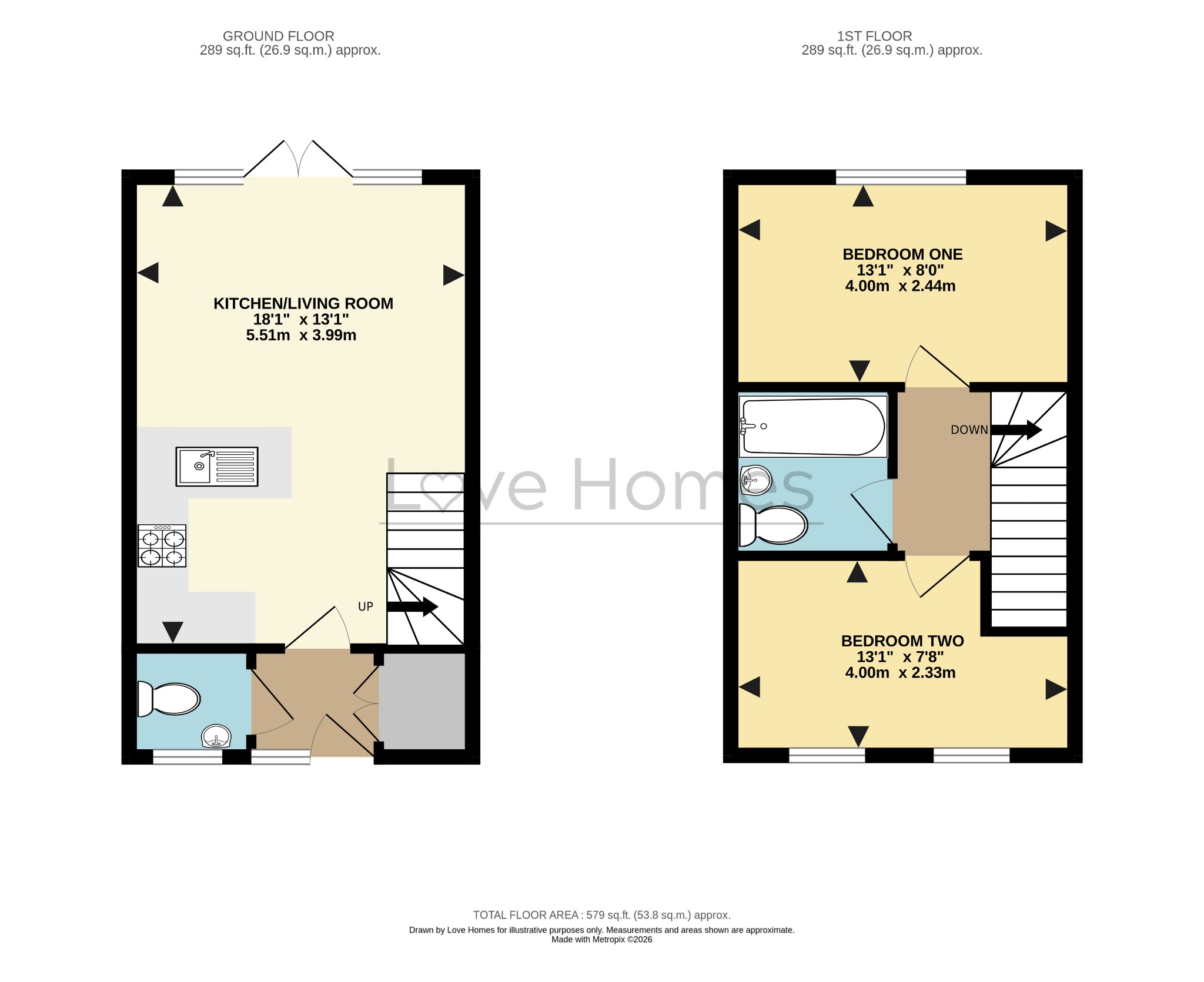 57 Ryder Way, Flitwick, Bedfordshire floorplan