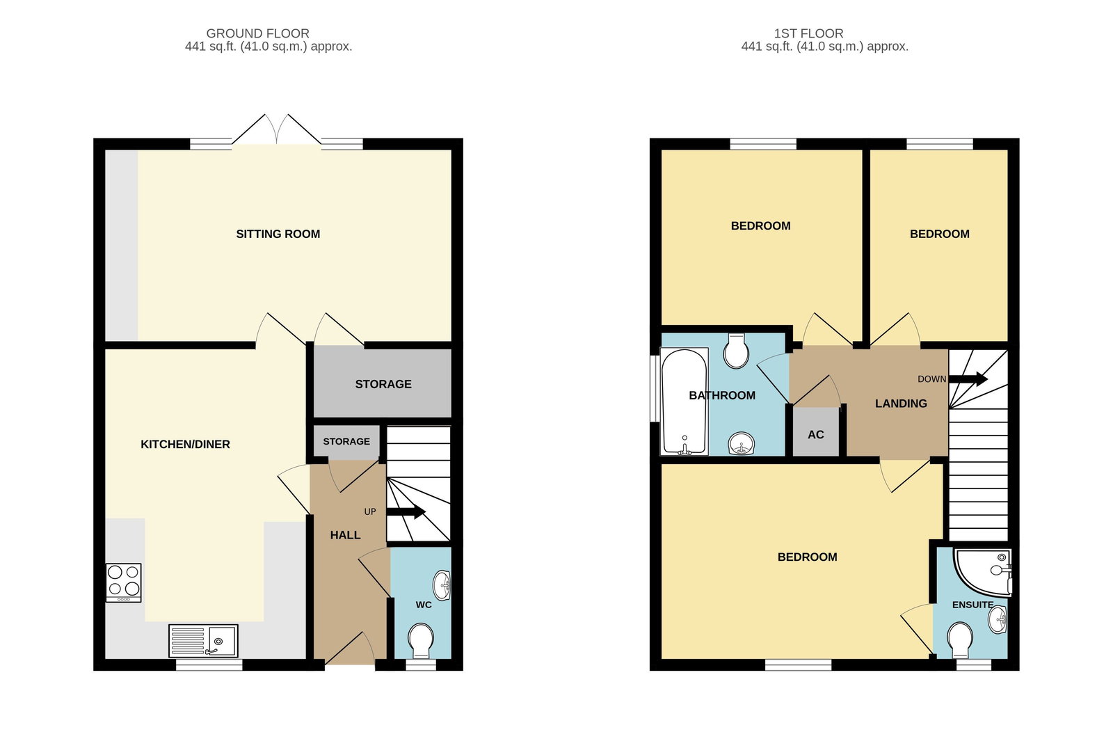 2 Foxdene, Ledbury floorplan