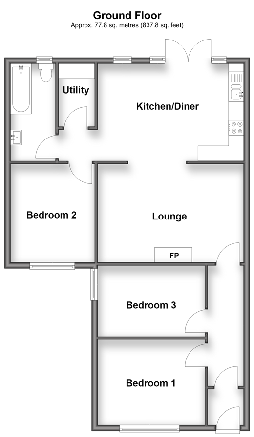 Northwood Road, Broadstairs floorplan