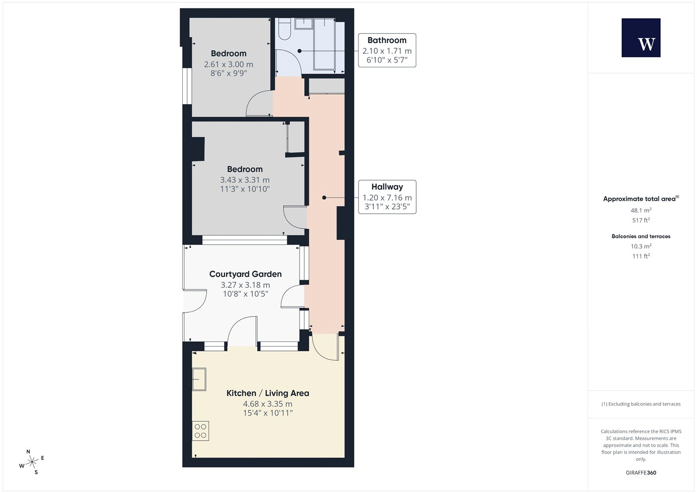 44D,, Morrish Road, London floorplan