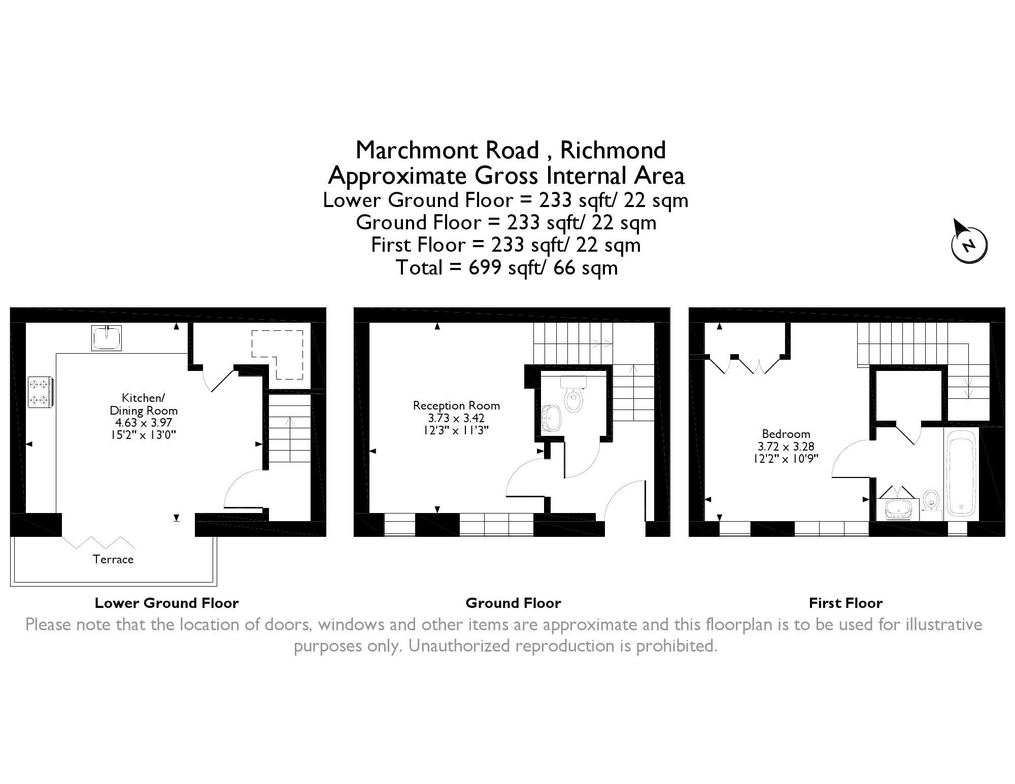 1 Bedrooms Maisonette for sale in Marchmont Road, Richmond TW10
