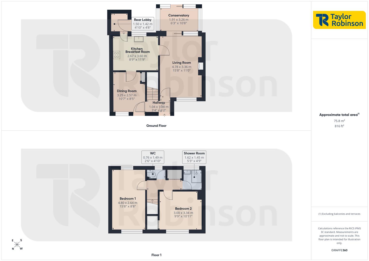 5, Squirrel Close, Crawley floorplan